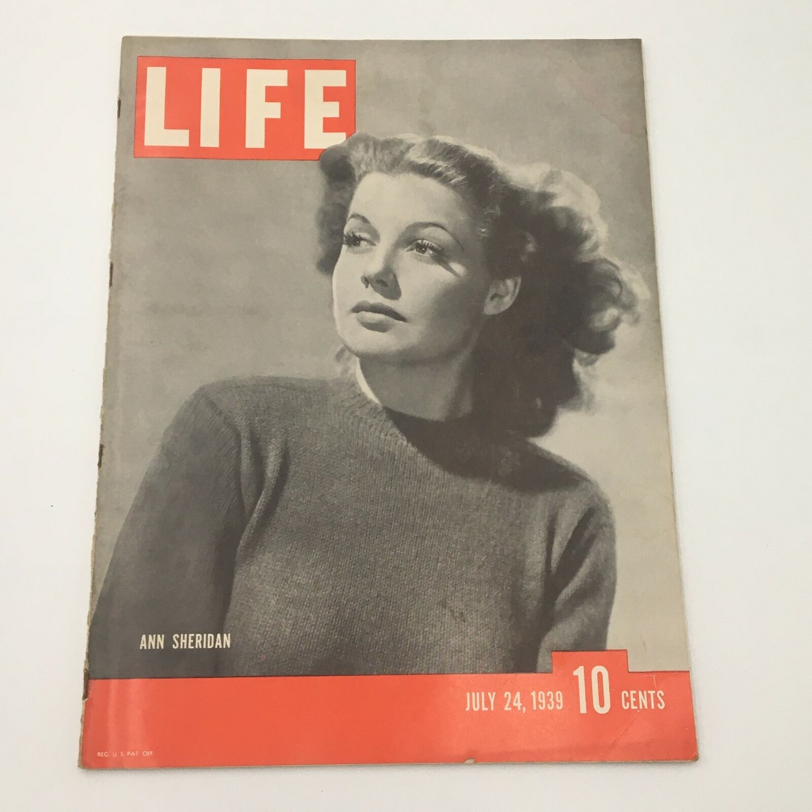 VTG Life Magazine July 24 1939 American Actress Ann Sheridan Cover, Newsstand