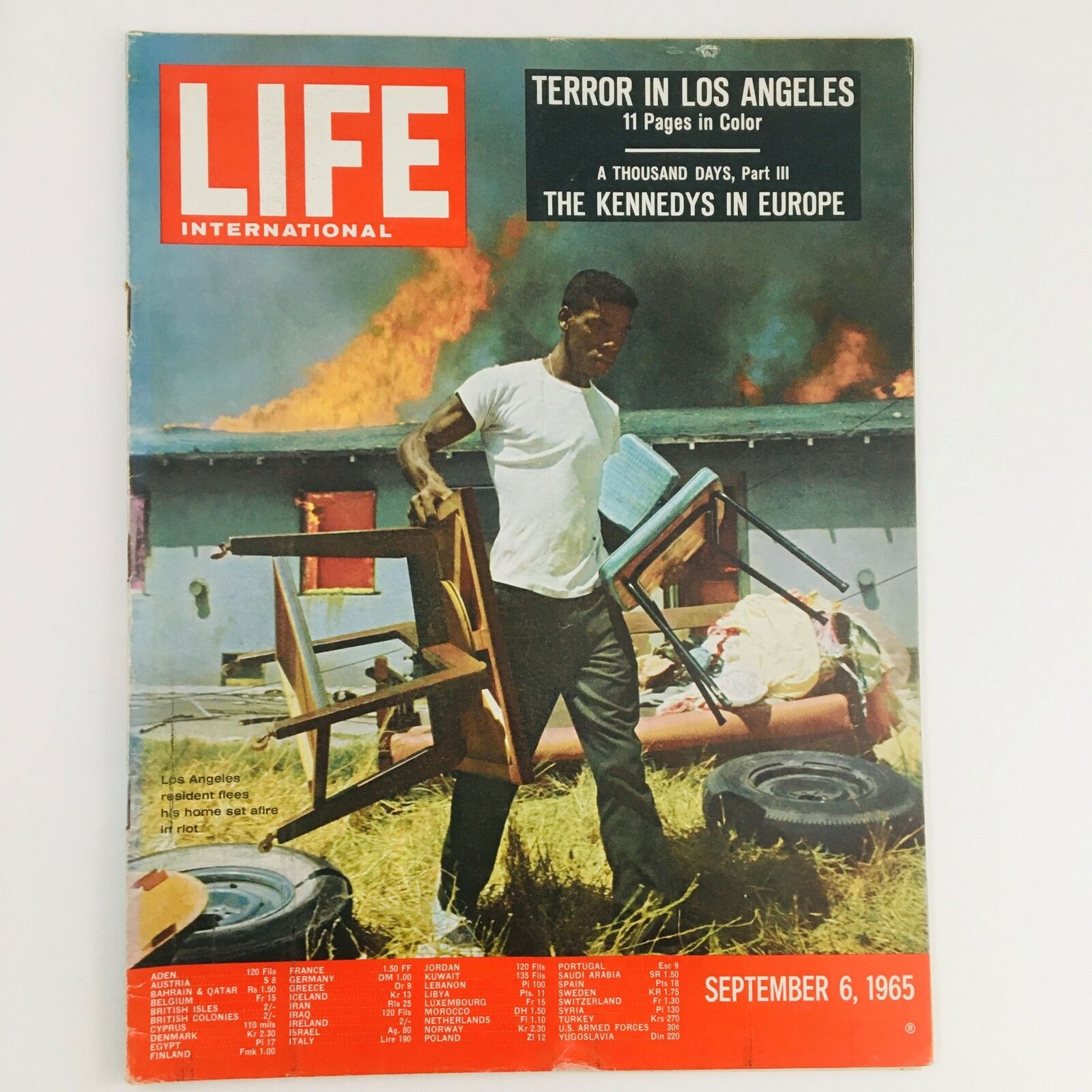 Life International Magazine September 6 1965 The Terror in Los Angeles No Label