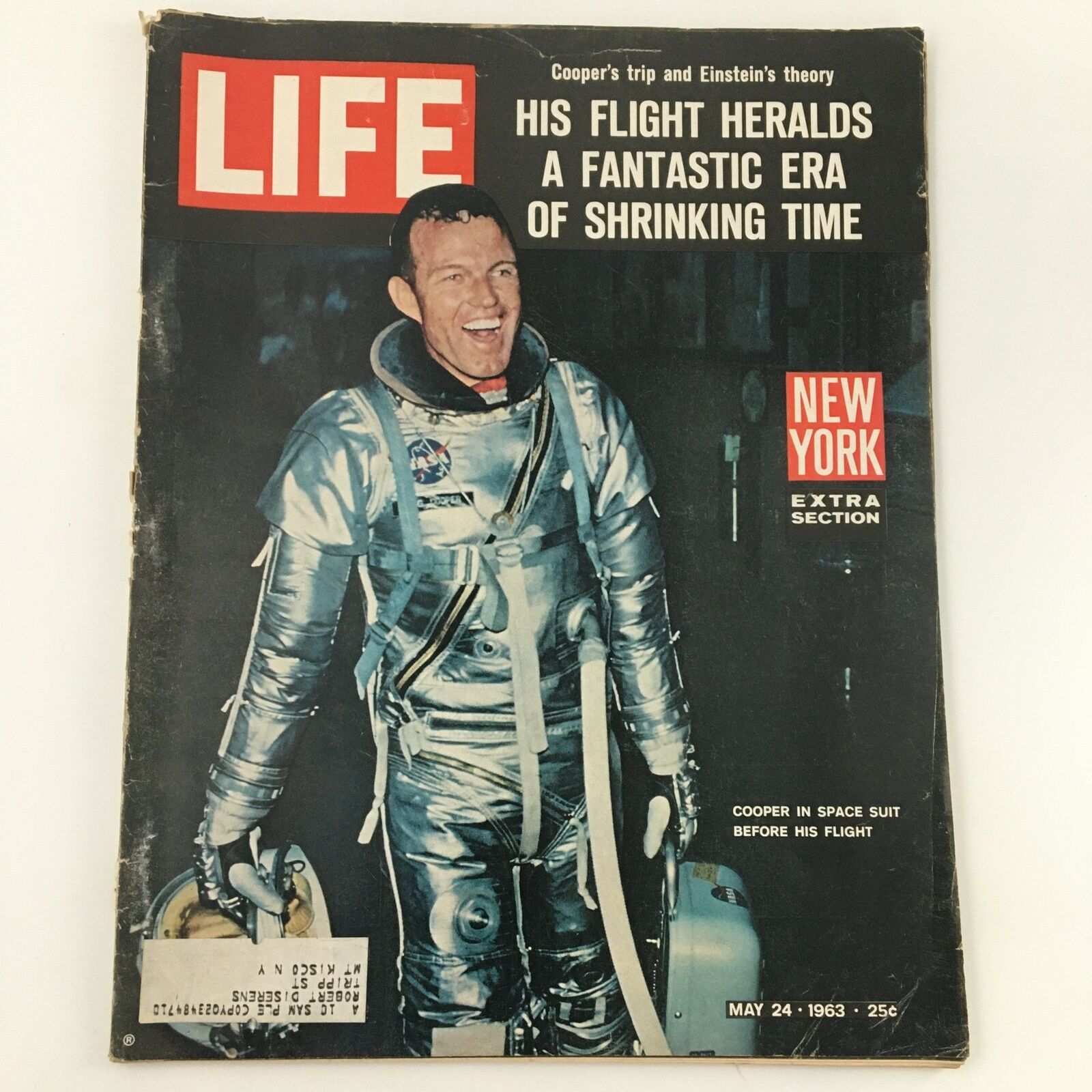 VTG Life Magazine May 24 1963 Gordon Cooper A Fantastic Era of Shrinking Time