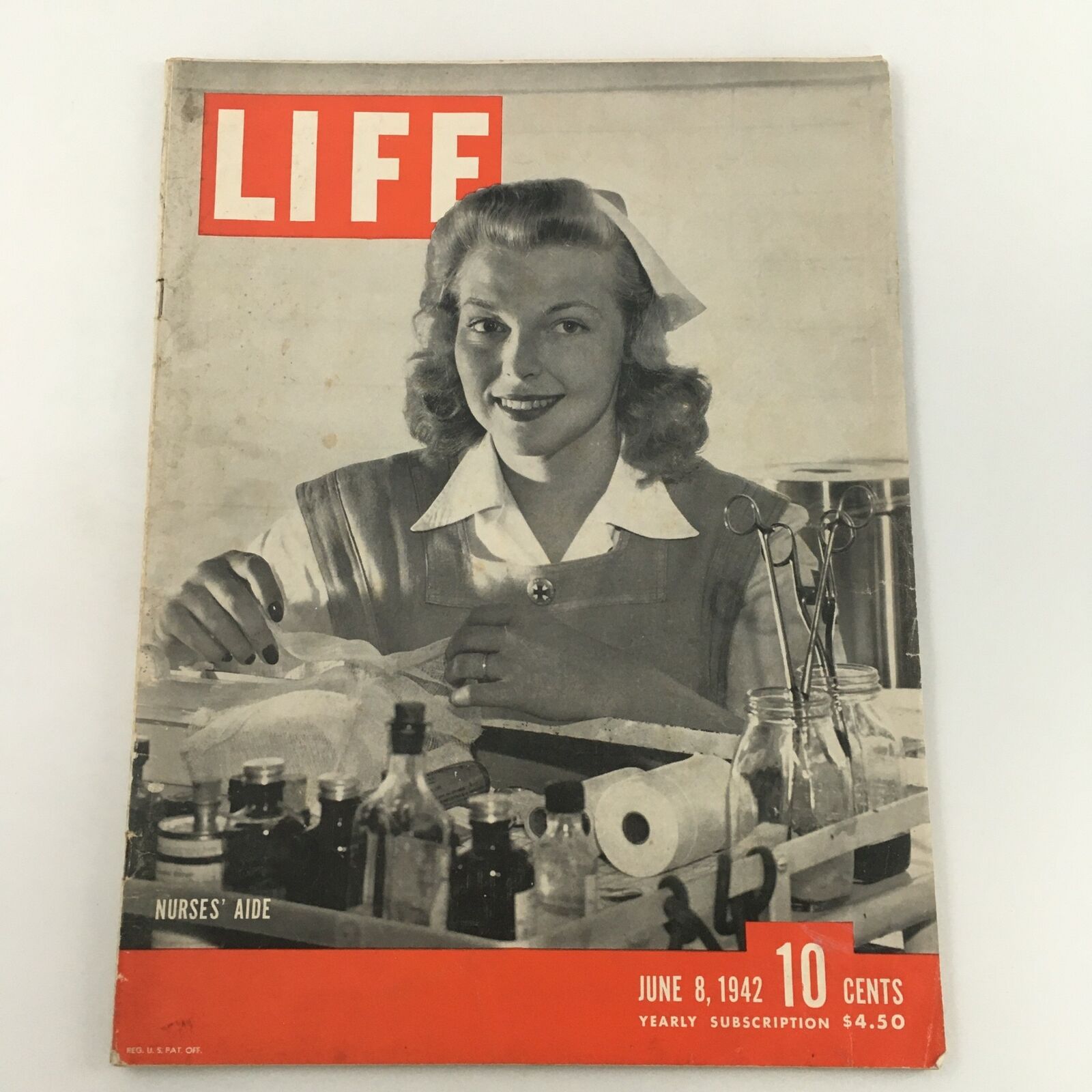 VTG Life Magazine June 8 1942 Fred Allen Feature & Nurses' Aide, Newsstand