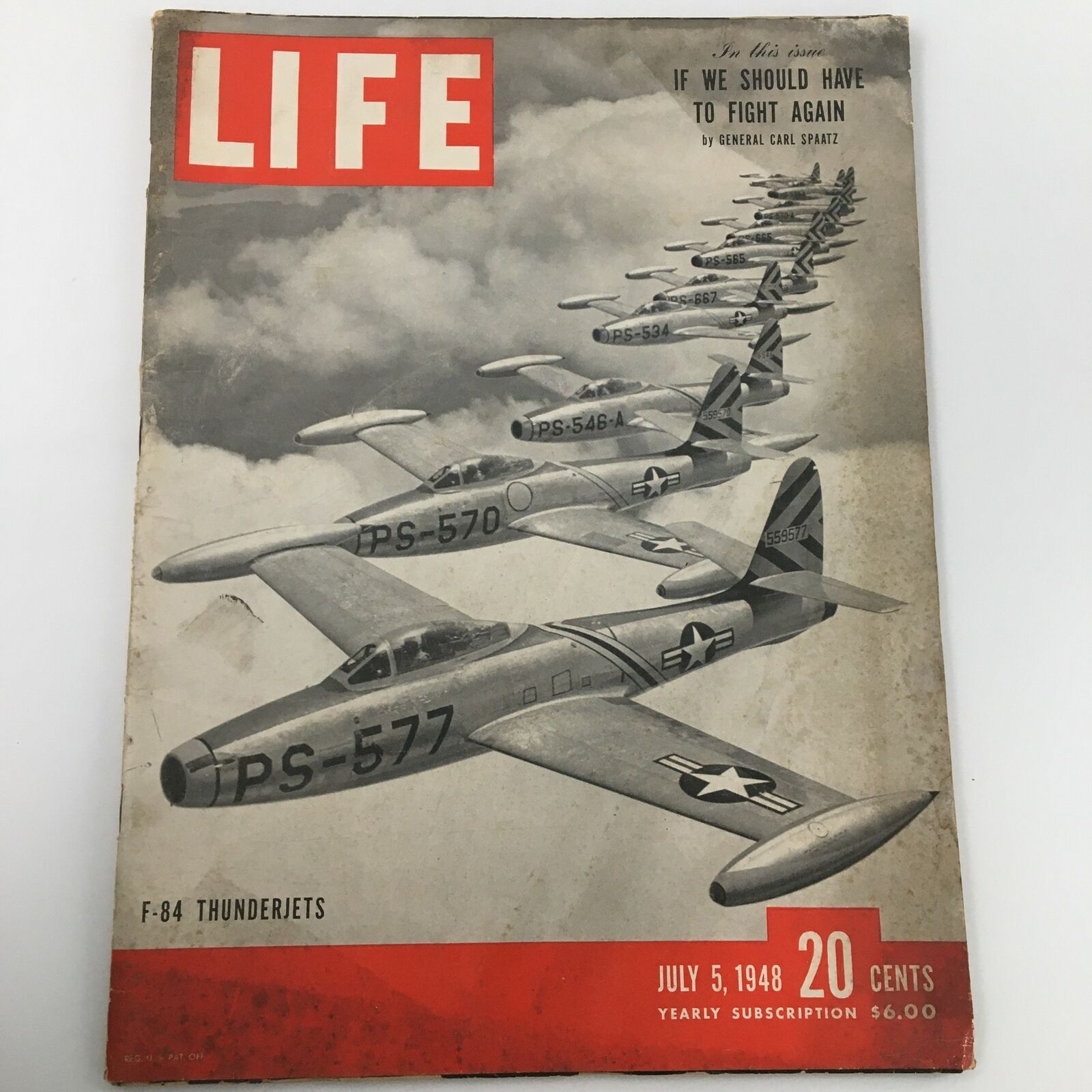 VTG Life Magazine July 5 1948 F-84 Thunderjets, Joe Louis Retires Feature