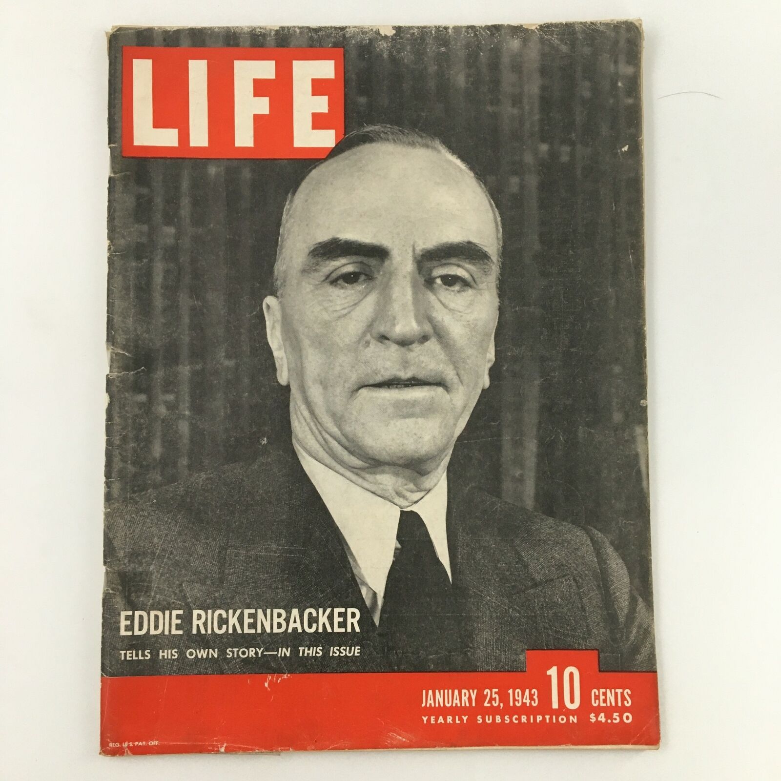 VTG Life Magazine January 25 1943 Eddie Rickenbacker Tells His Story Newsstand