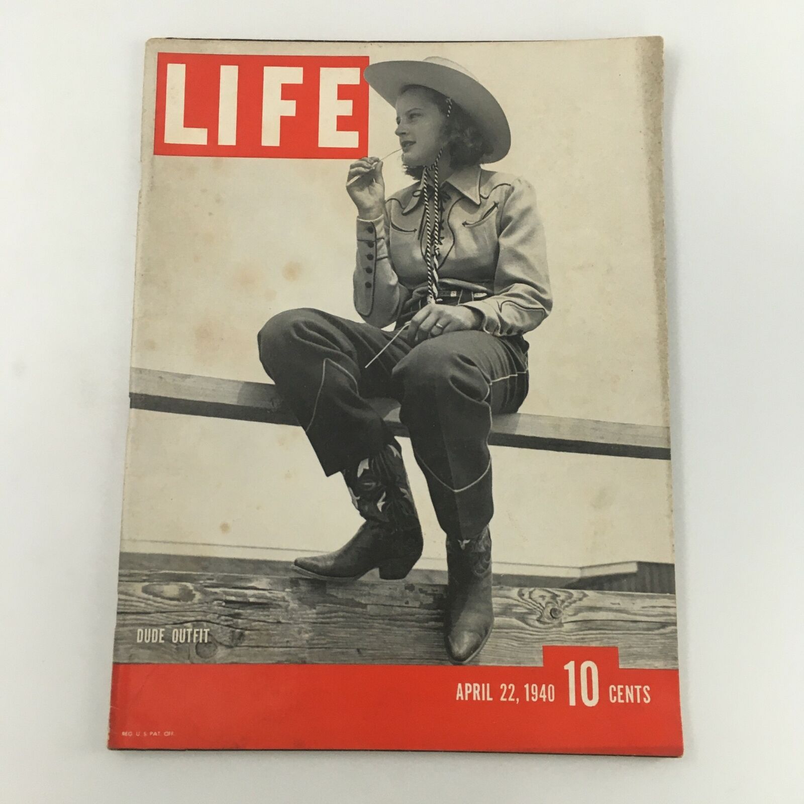 VTG Life Magazine April 22 1940 Dude Outfit, War in Scandinavia, Newsstand