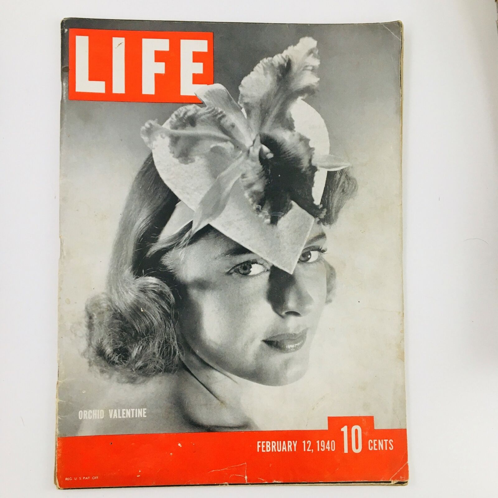 VTG Life Magazine February 12 1940 Orchid Valentine Headdress No Label