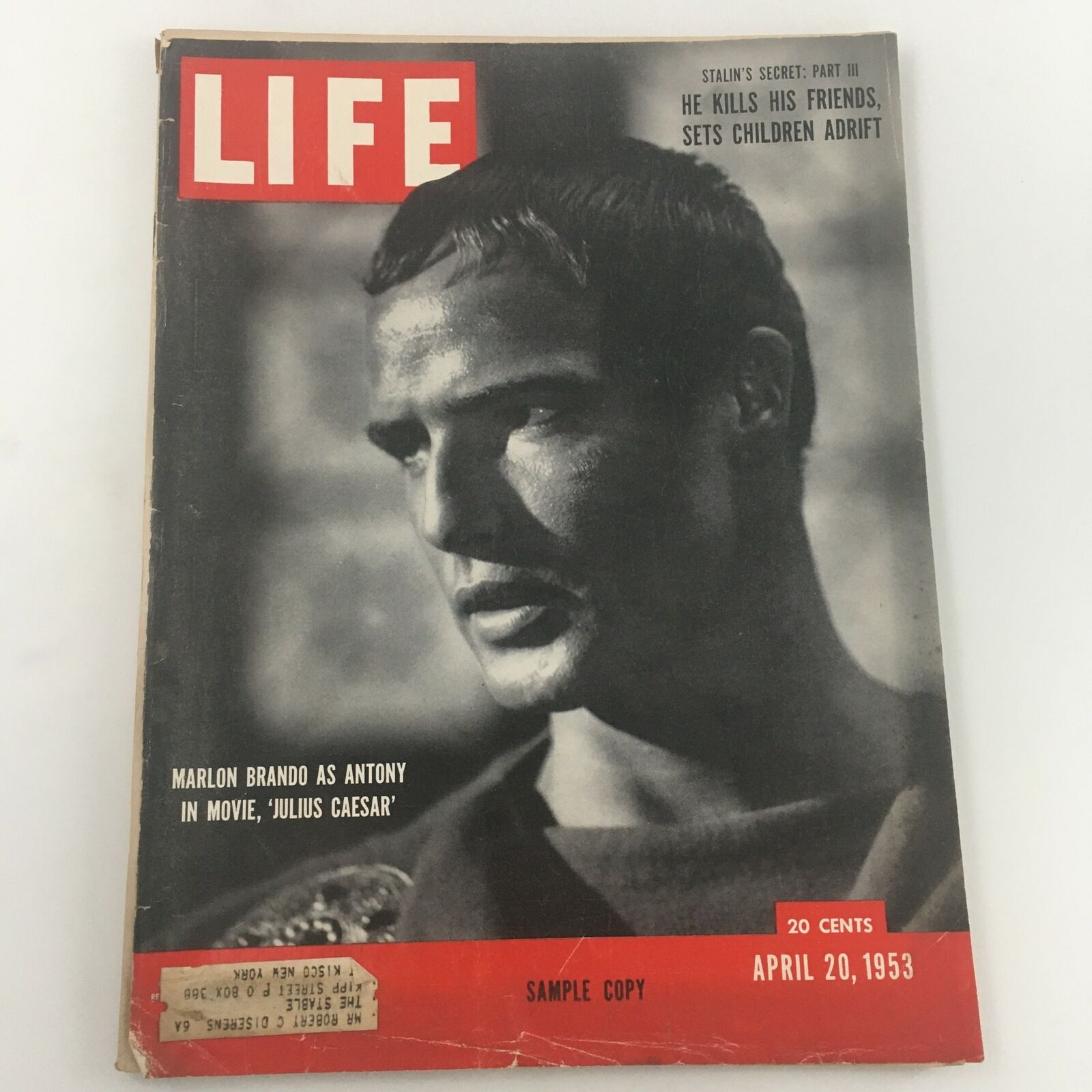 VTG Life Magazine April 20 1953 Marlon Brando In Movie "Julius Caesar"