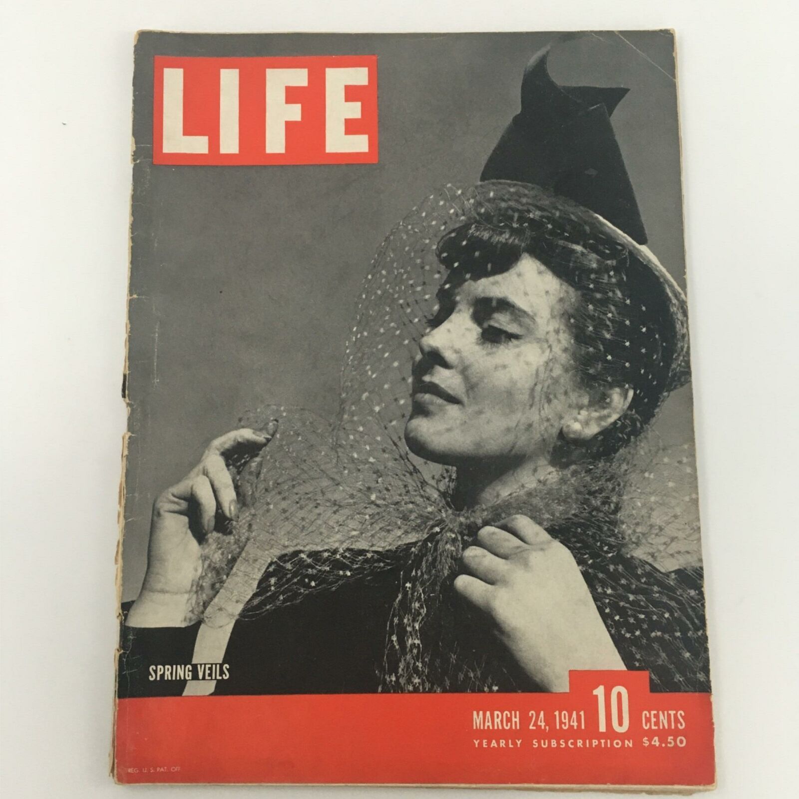 VTG Life Magazine March 24, 1941 Spring Veils, Bettina Bolegard Newsstand