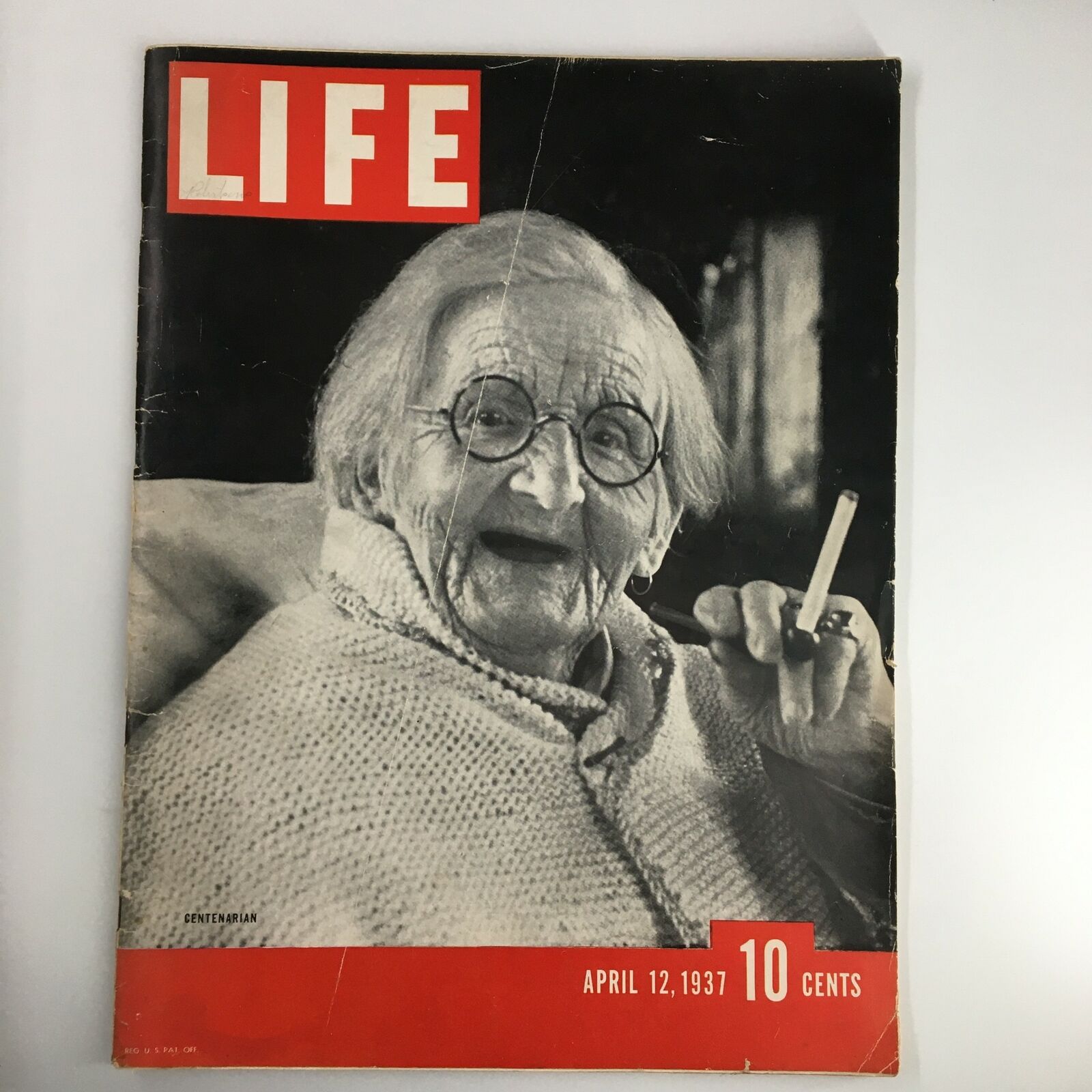 VTG Life Magazine April 12 1937 Grandma is a Centenarian No Label