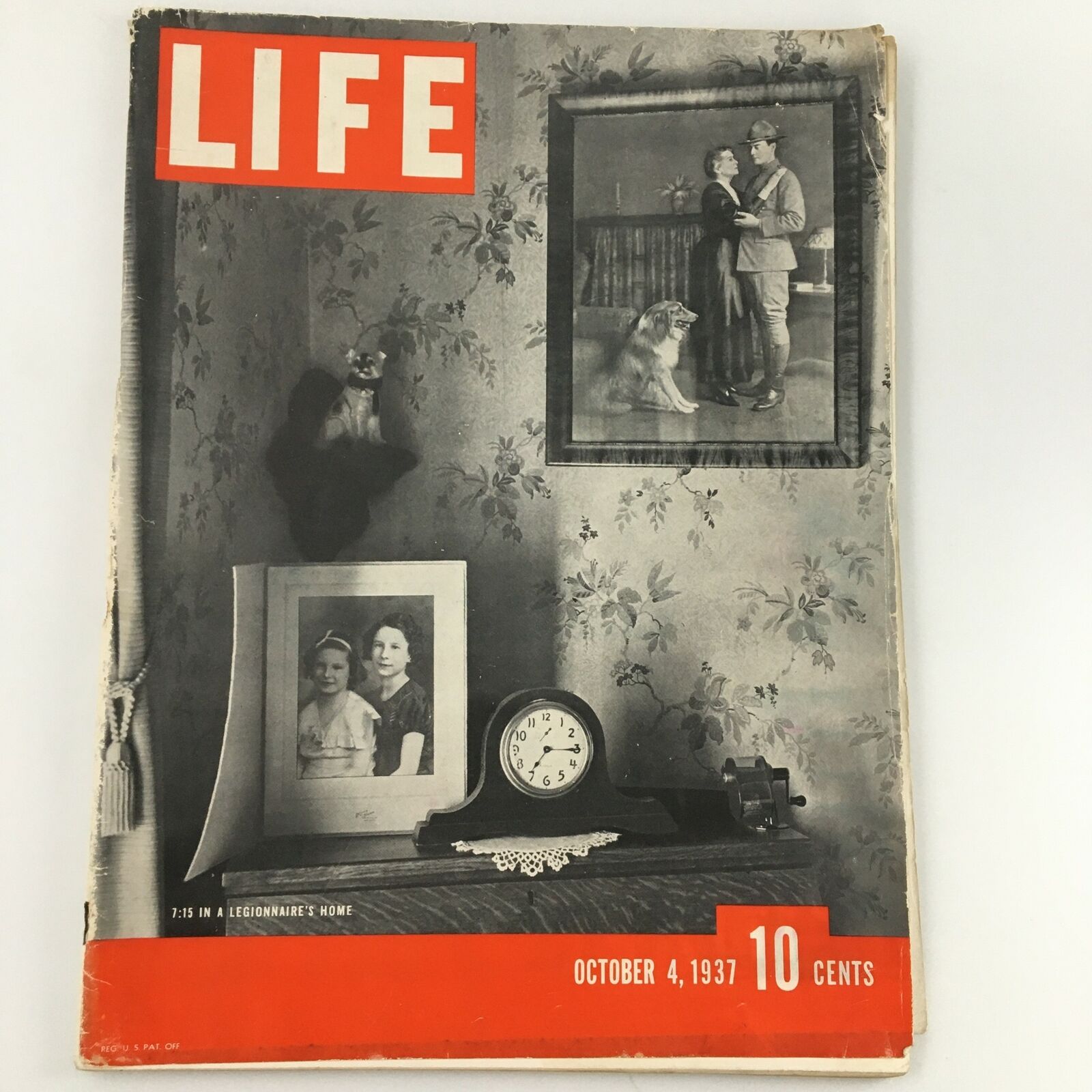 VTG Life Magazine October 4 1937 7:15 In A Legionnaire's Home Feature