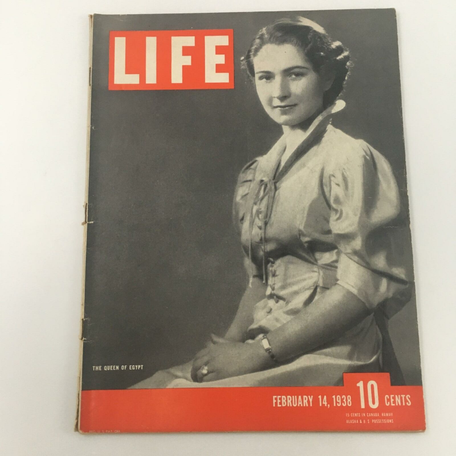 VTG Life Magazine February 14, 1938 The Queen of Egypt Farida, Robert Taylor