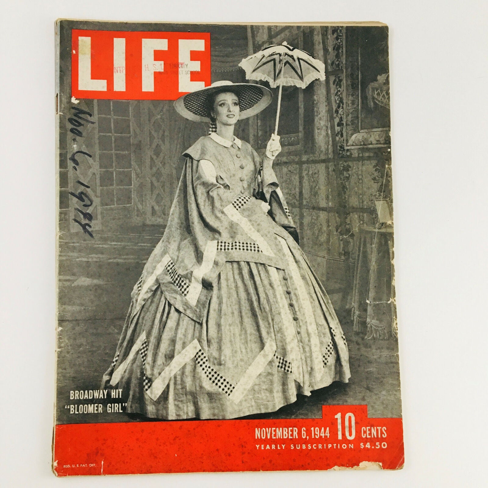 VTG Life Magazine November 6 1944 Broadway Hit 'Bloomer Girl' Feature