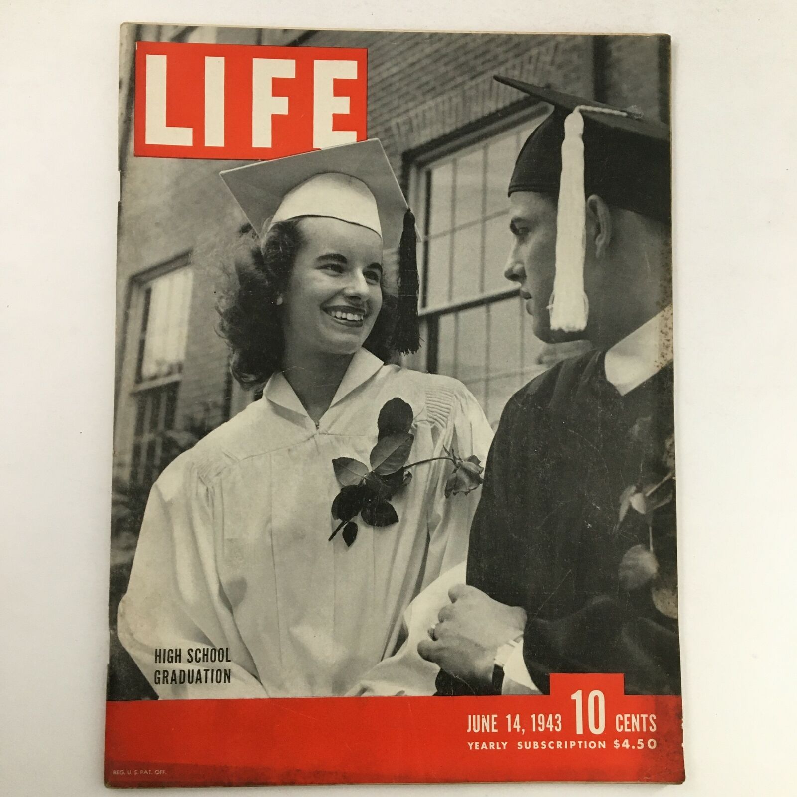 Life Magazine June 14 1943 A Photograph Of A High School Graduation