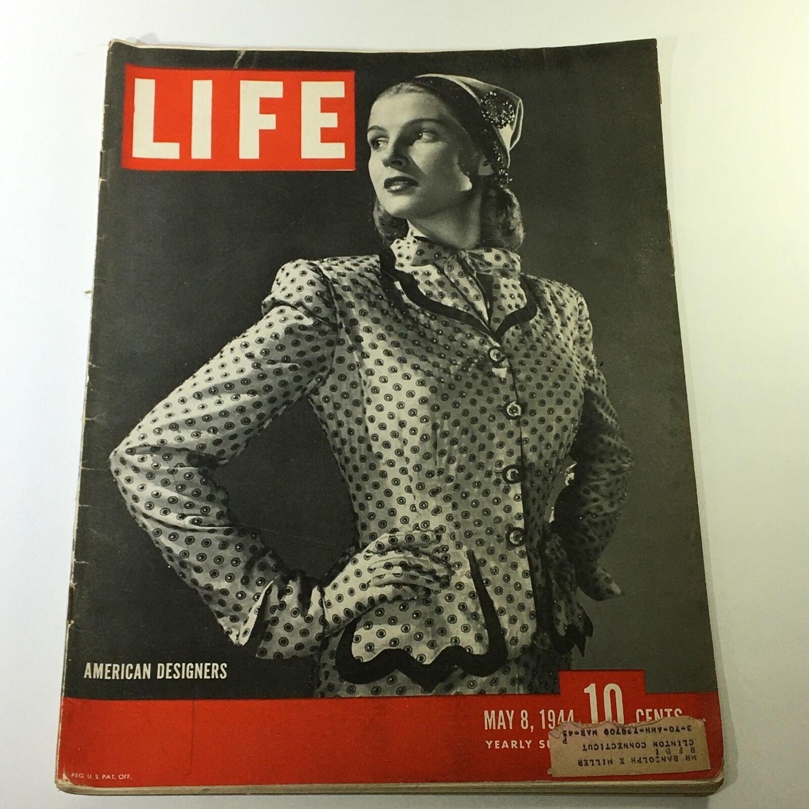 VTG Life Magazine May 8 1944 Pin-Up Girl Actress Betty Grable Cover and Feature