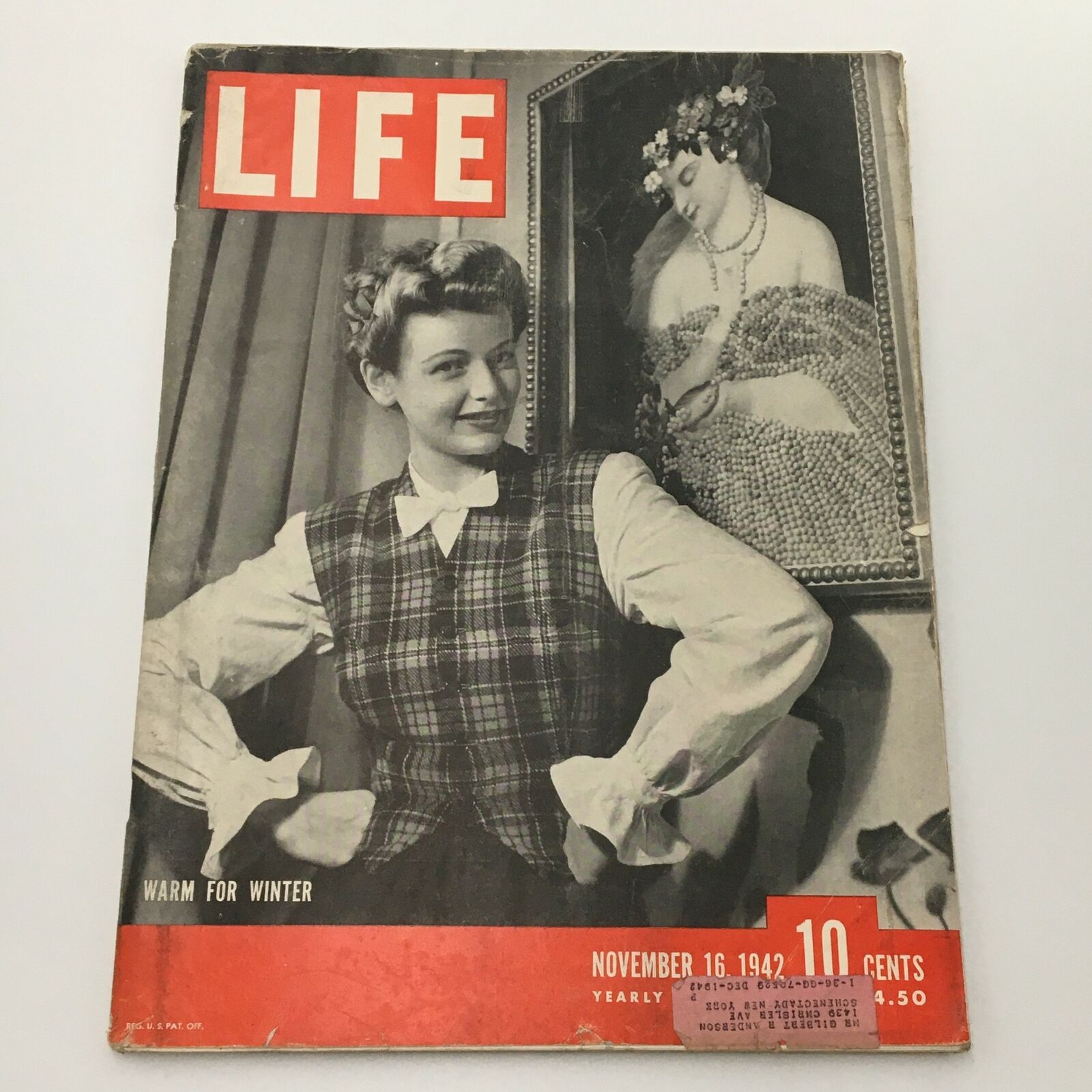 VTG Life Magazine November 16 1942 Warm For Winter Cover and Feature