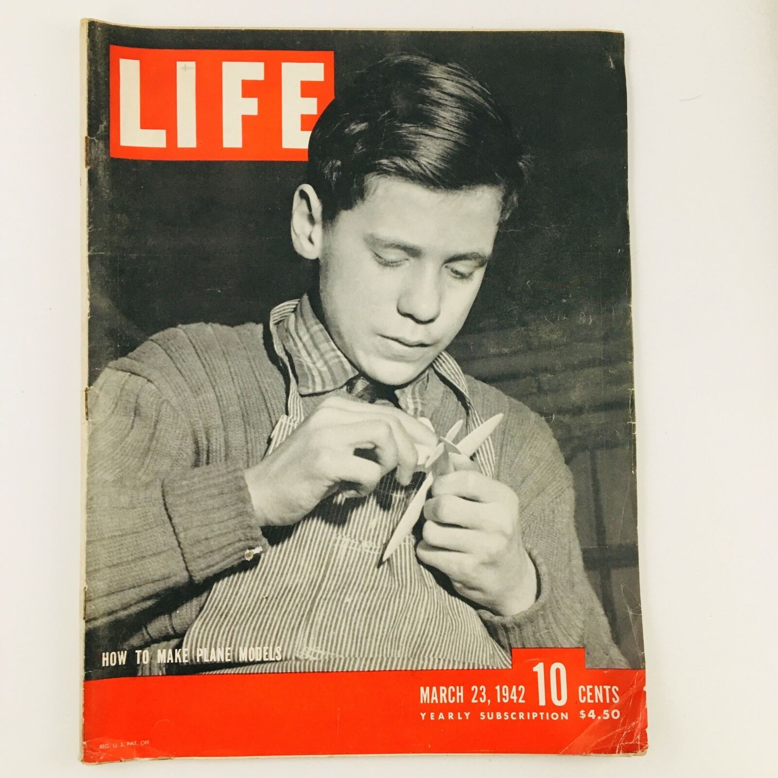 VTG Life Magazine March 23 1942 How To Make Plane Models No Label