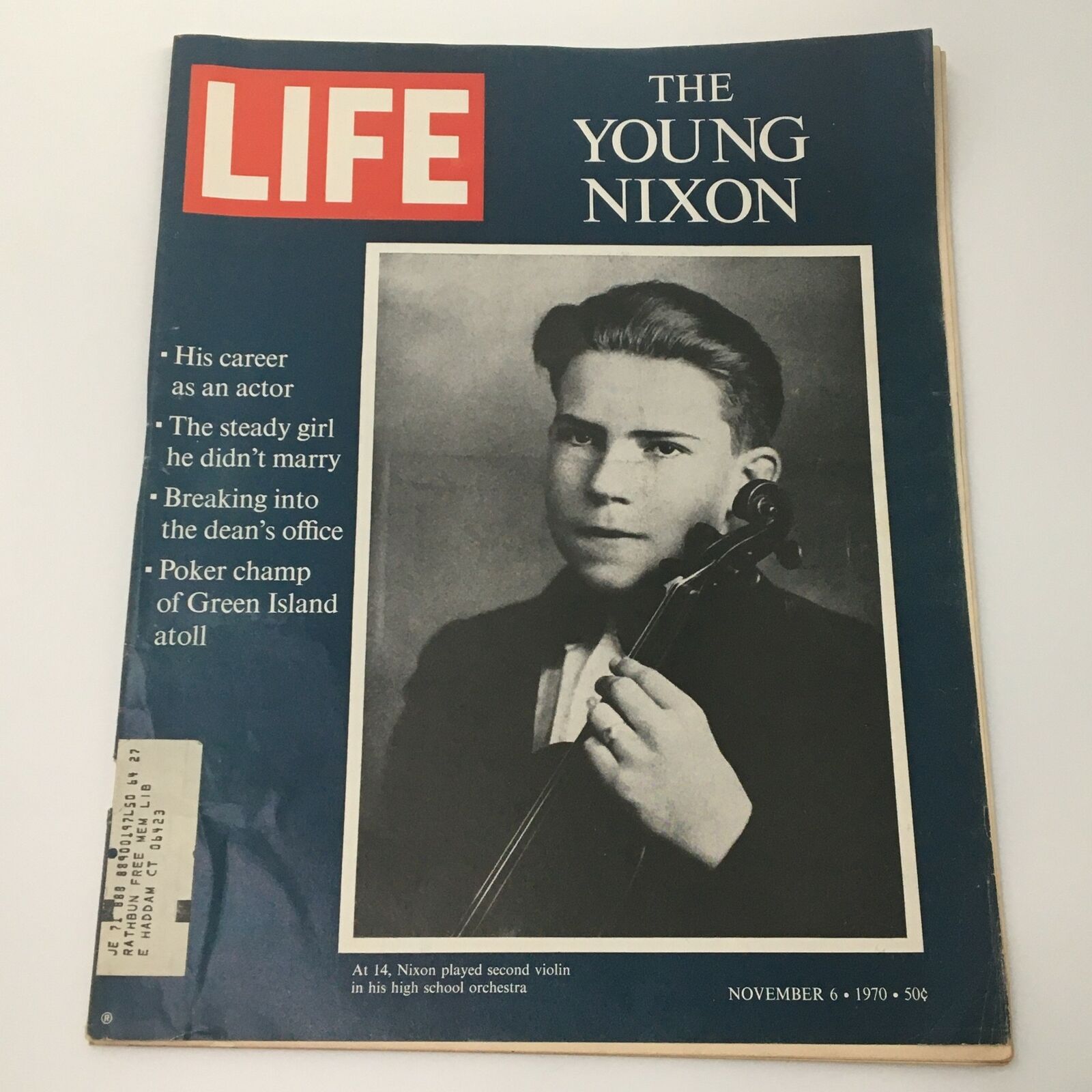 VTG Life Magazine November 6 1970 Richard Nixon at 14 Cover and Feature