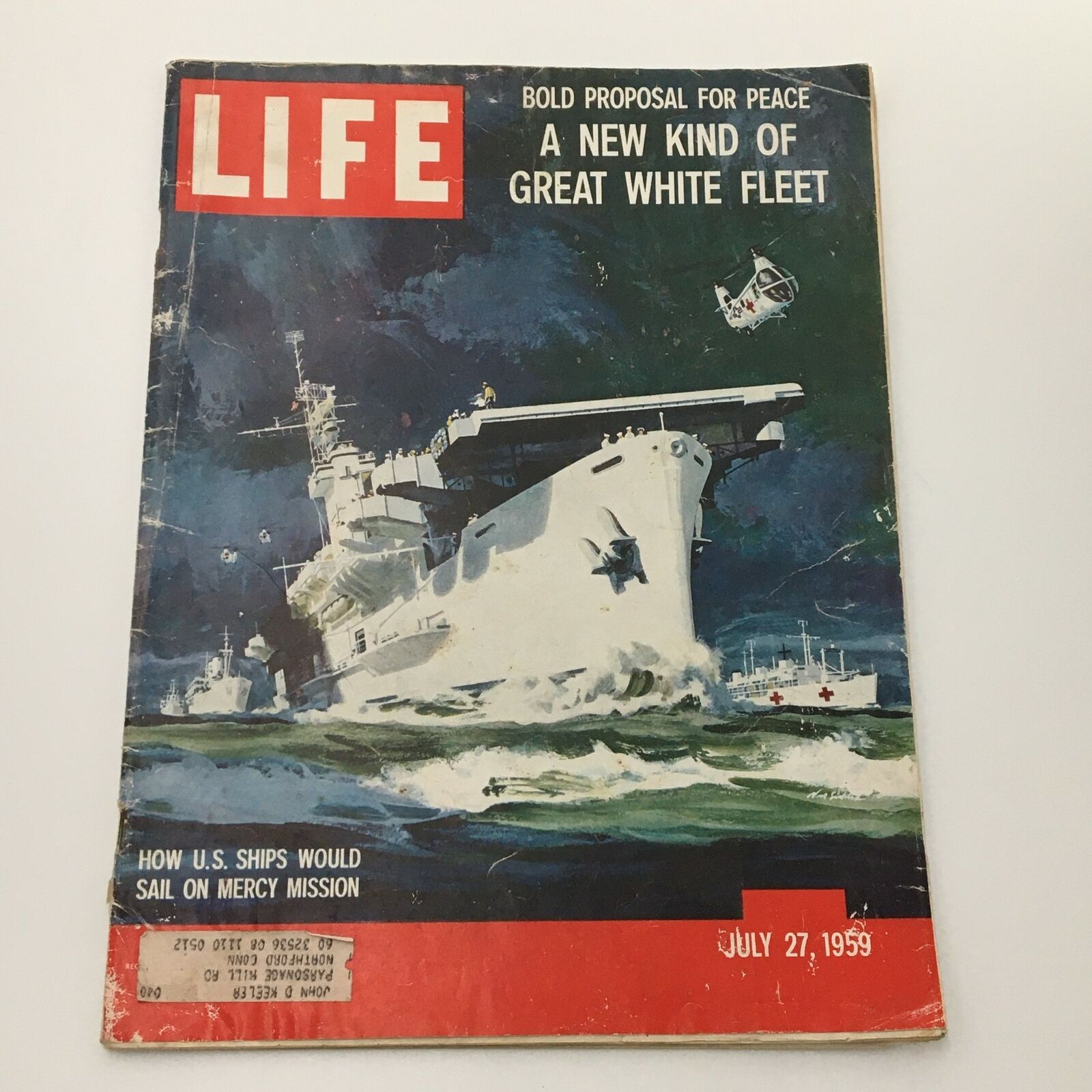 VTG Life Magazine July 27 1959 A New Kind of Great  White Fleet Cover & Feature