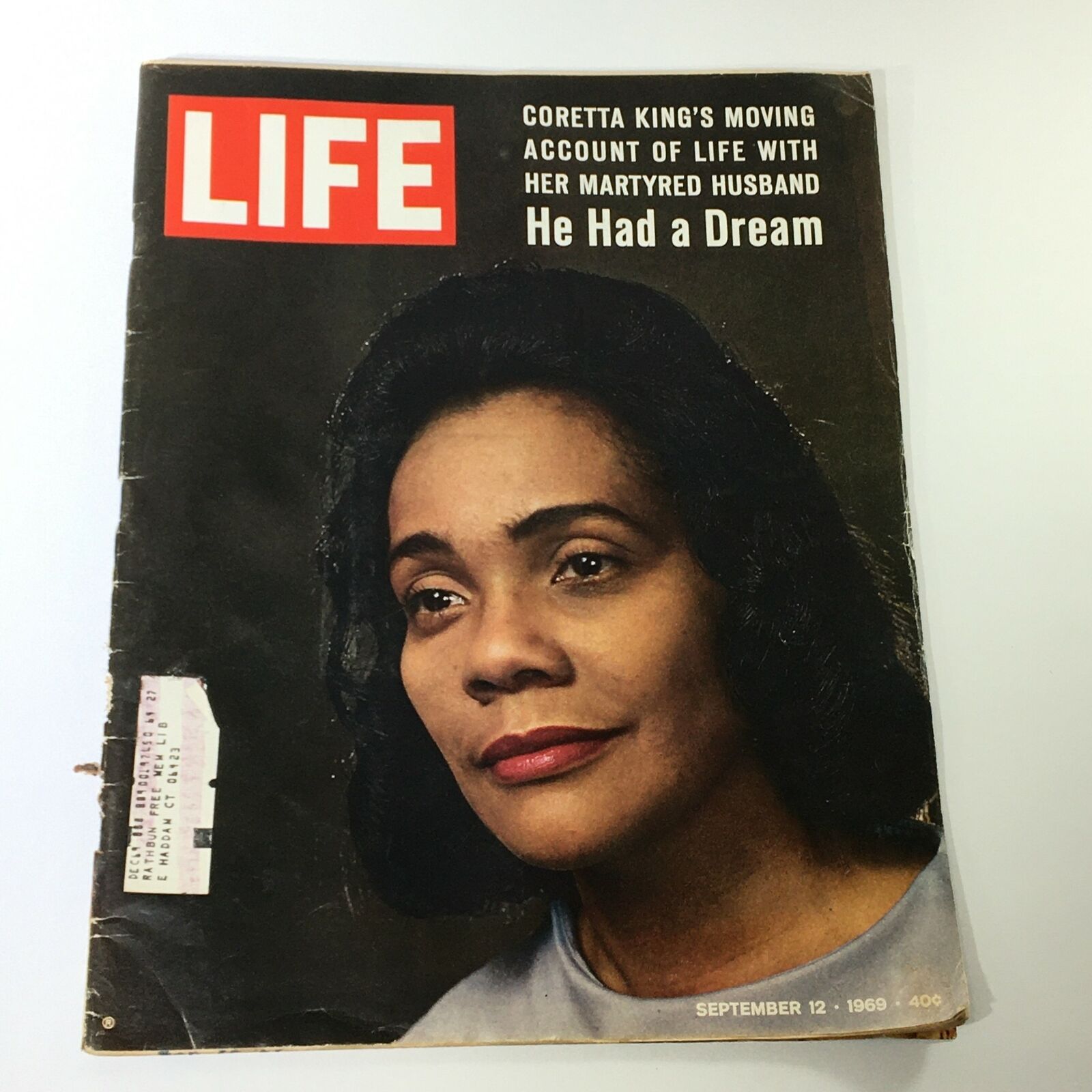 VTG Life Magazine September 12 1969 Coretta King's Moving Cover and Feature