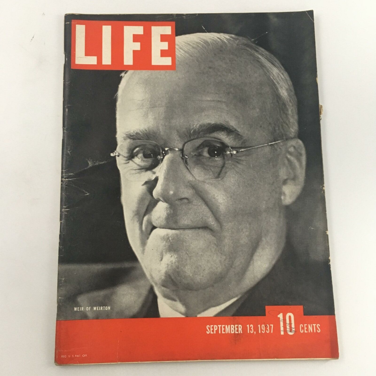 VTG Life Magazine September 13, 1937 Ernest Tener Weir of Weirton