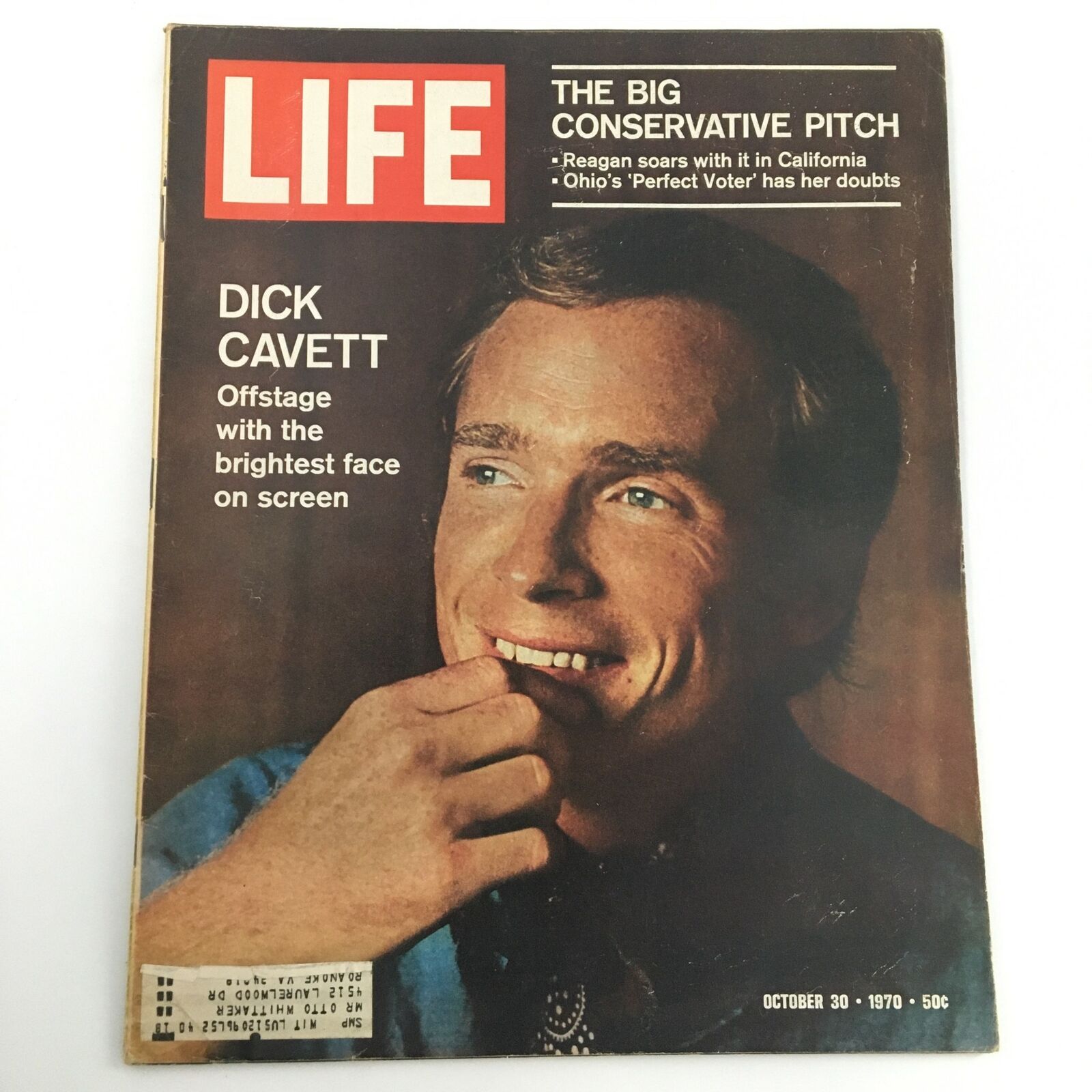 VTG Life Magazine October 30 1970 Dick Cavett Cover, Ronald Reagan Feature