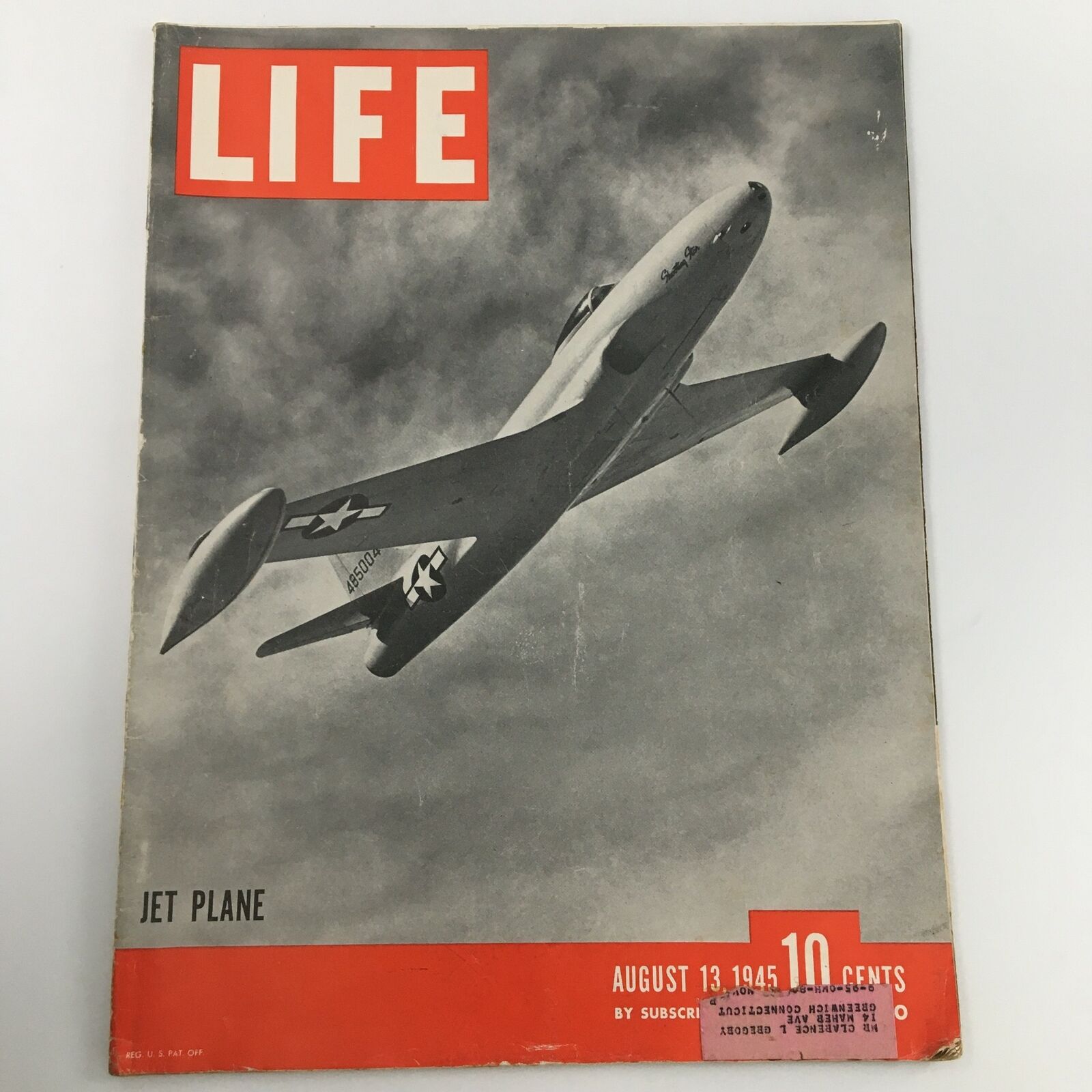 VTG Life Magazine August 13 1945 K7 Jet Plane Photo Cover