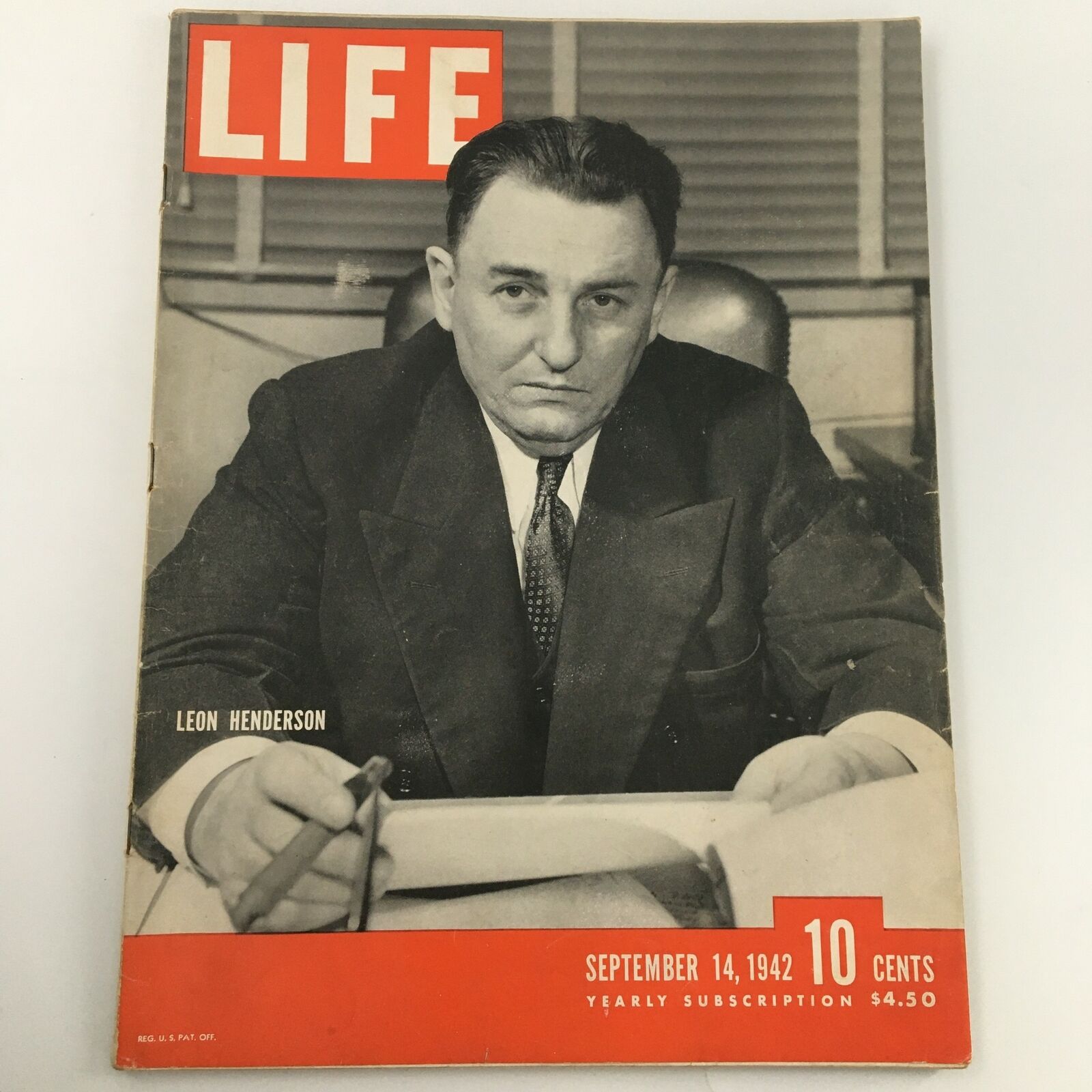 VTG Life Magazine September 14 1942 Leon Henderson, Prisoners of War Feature