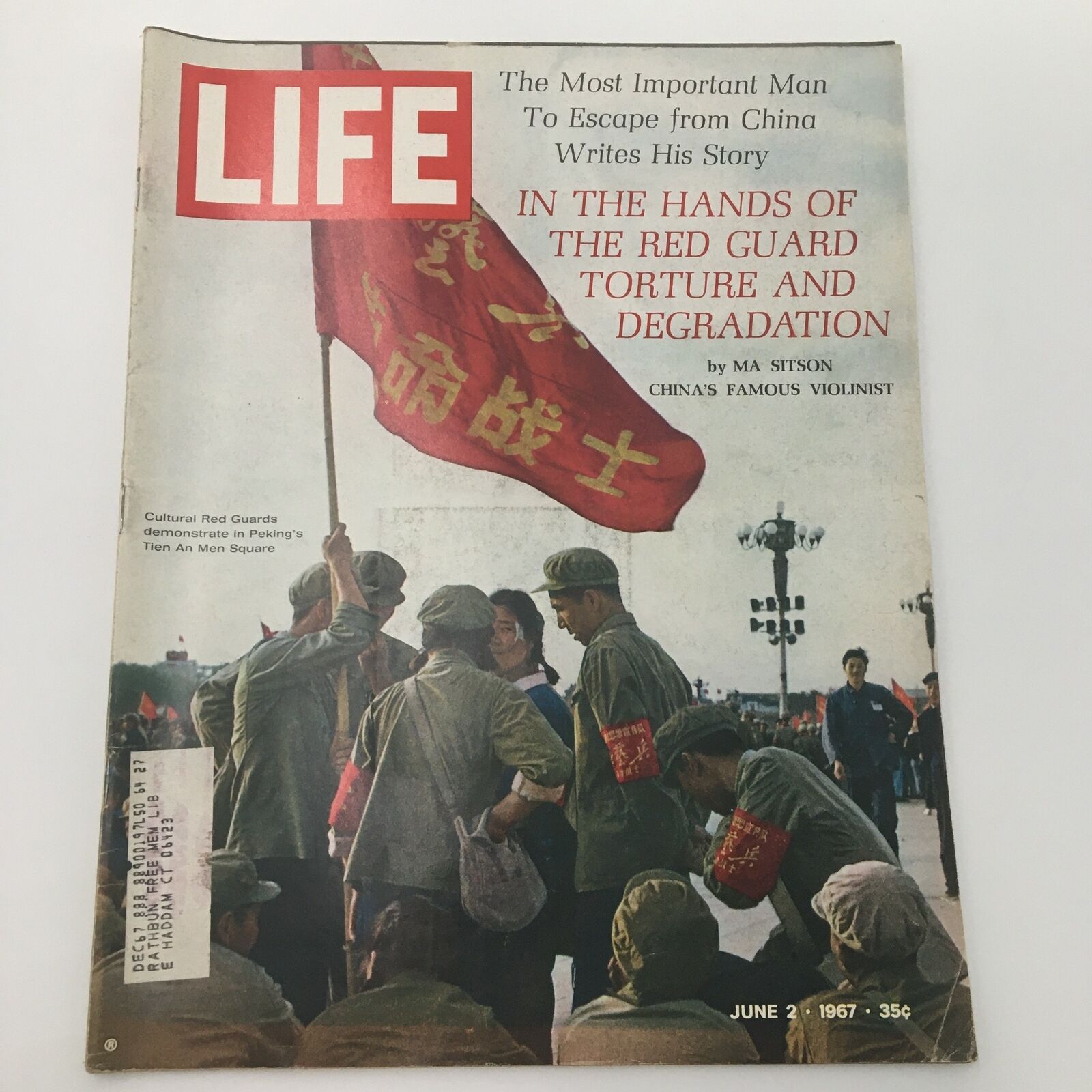 VTG Life Magazine June 2 1967 Cultural Red Guards Photo Cover and Feature