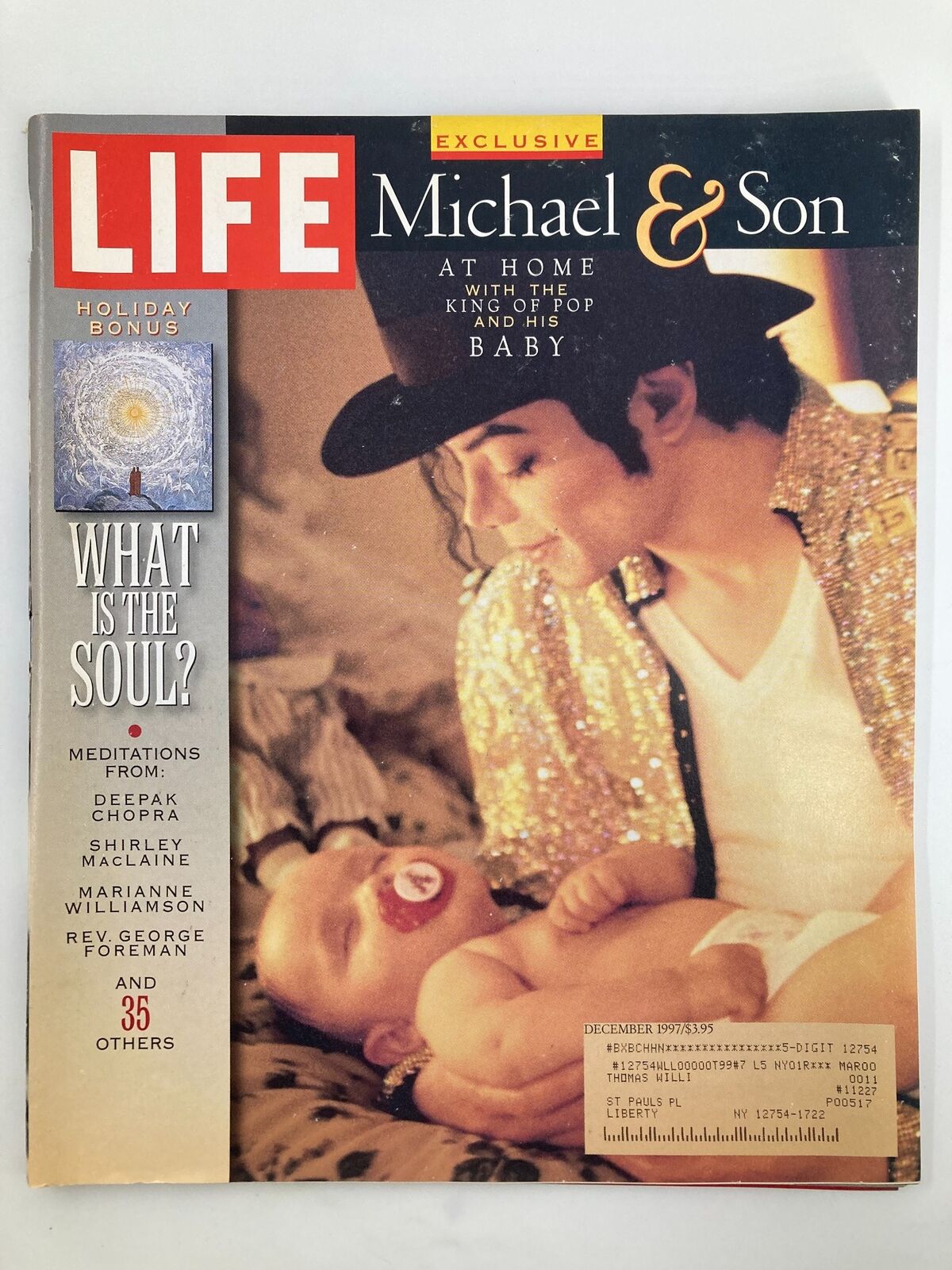 Life Magazine December 1997 King of Pop Michael Jackson & Son at Home