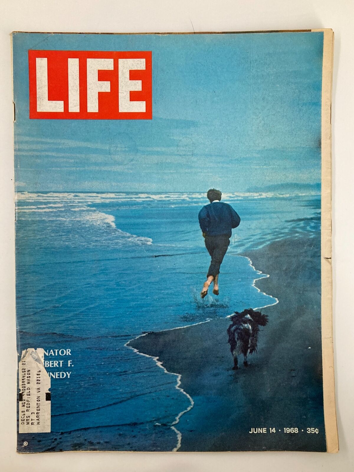 VTG Life Magazine June 14 1968 Senator Robert F. Kennedy by The Shore