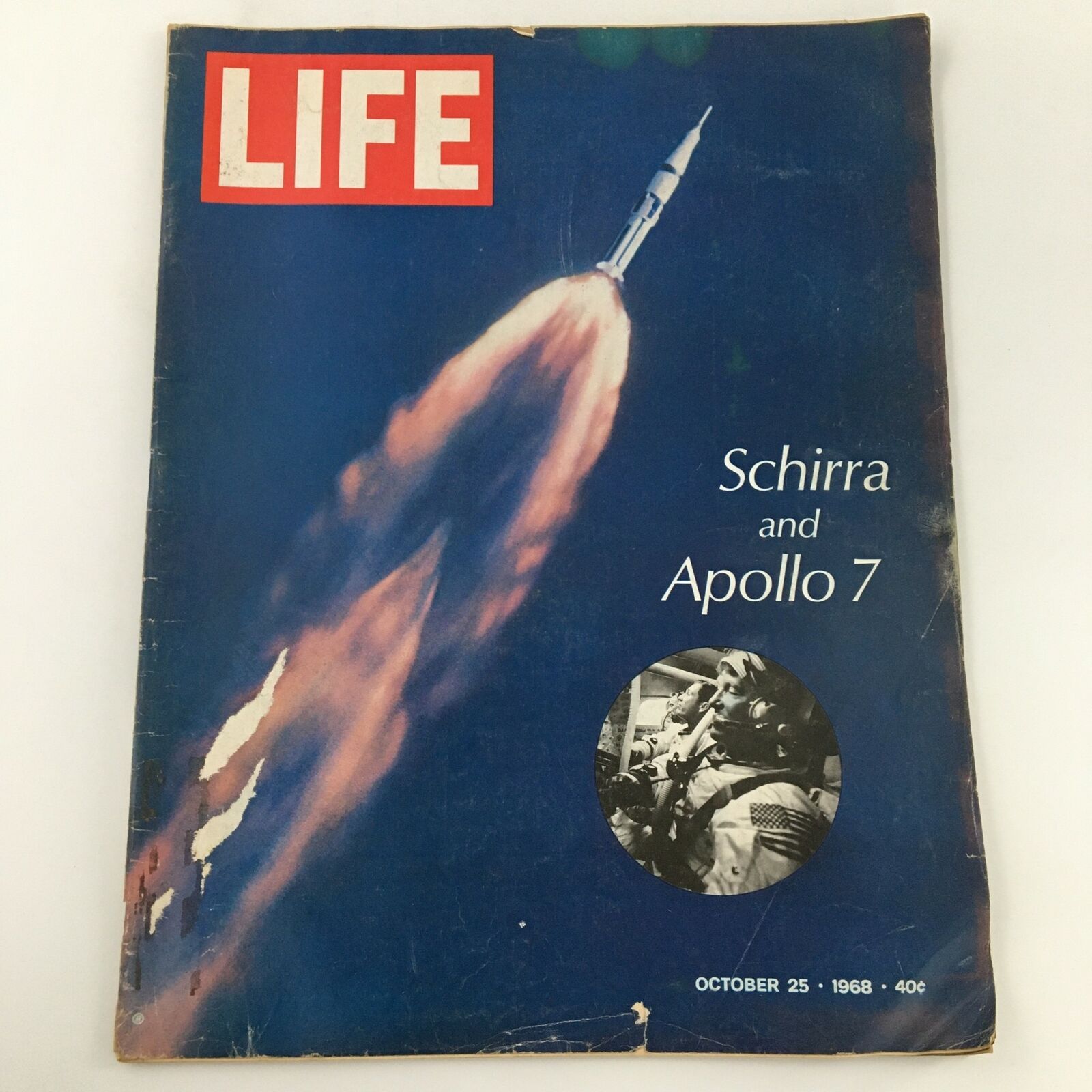 VTG Life Magazine October 25 1968 Astronaut Wally Schirra and Apollo 7