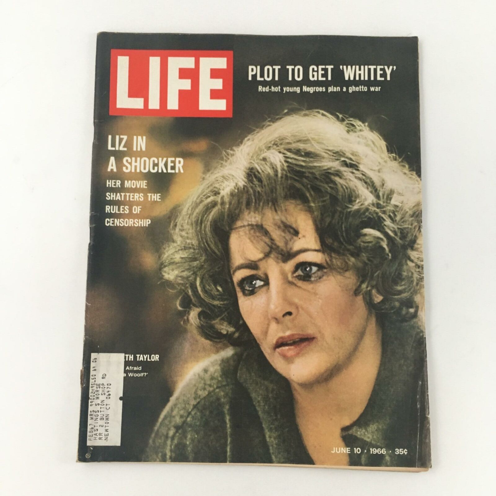 VTG Life Magazine June 10, 1966 Elizabeth Taylor Movie Rules of Censorship