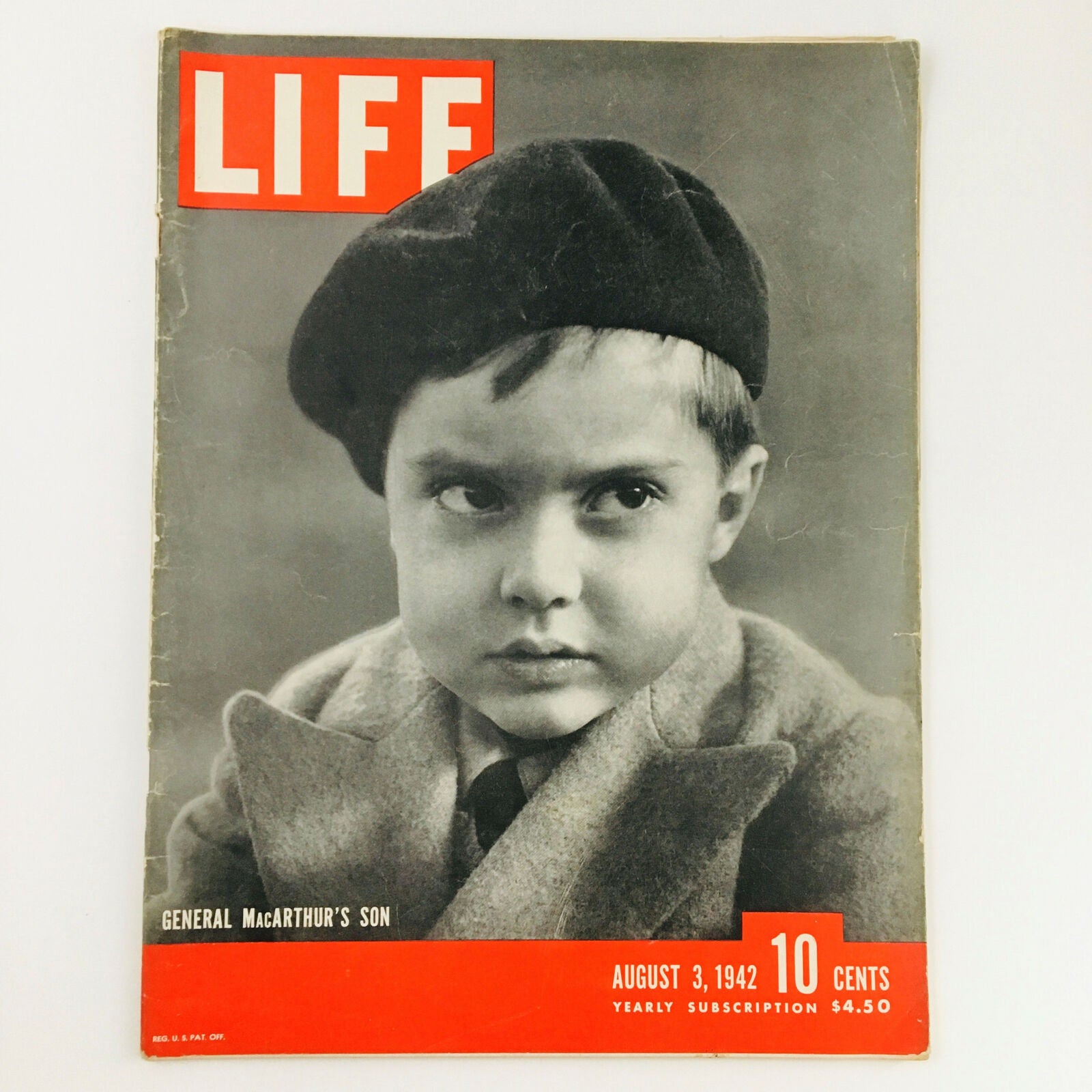 VTG Life Magazine August 3 1942 Photo of General MacArthur's Son