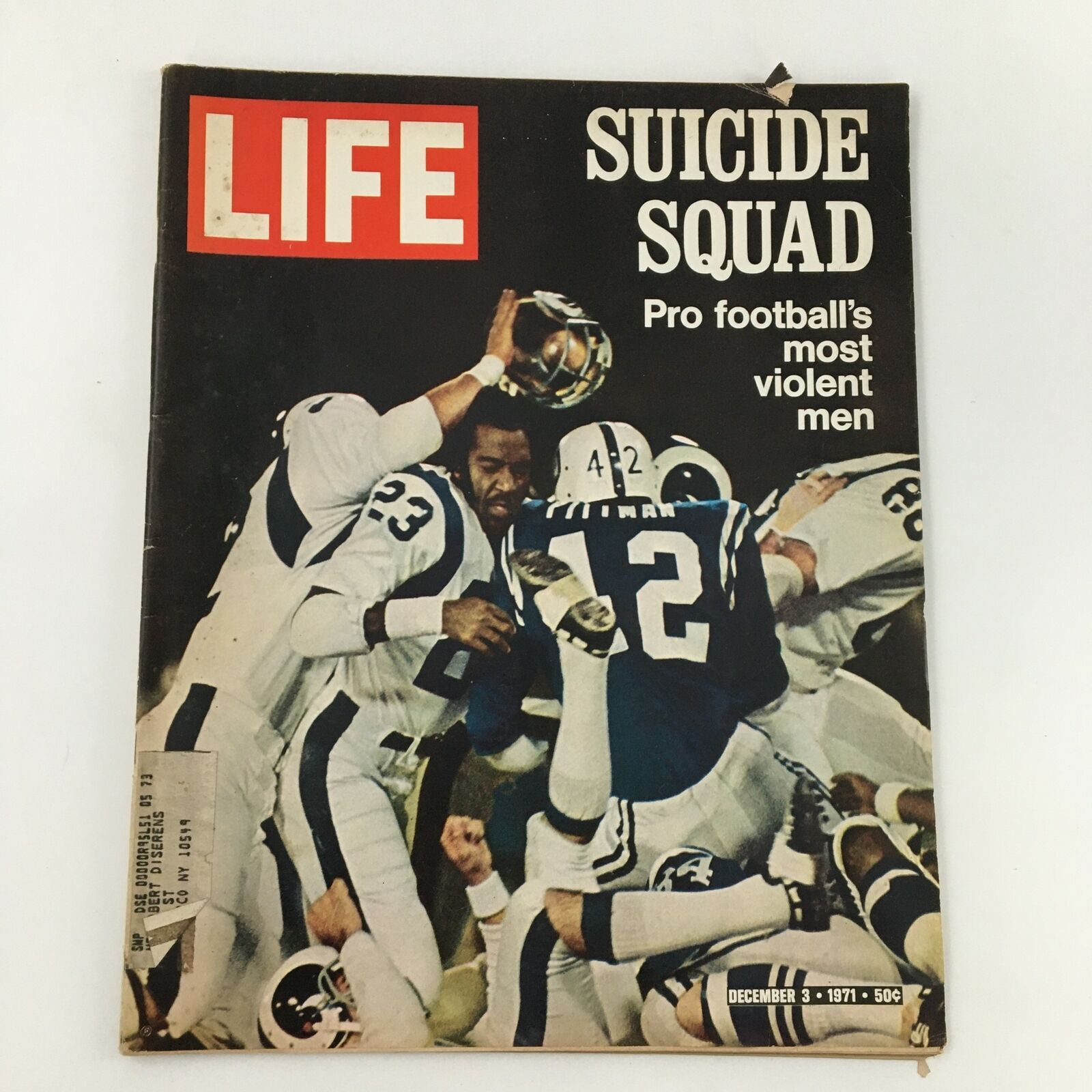 VTG Life Magazine December 3 1971 Suicide Squad of the Pro Football