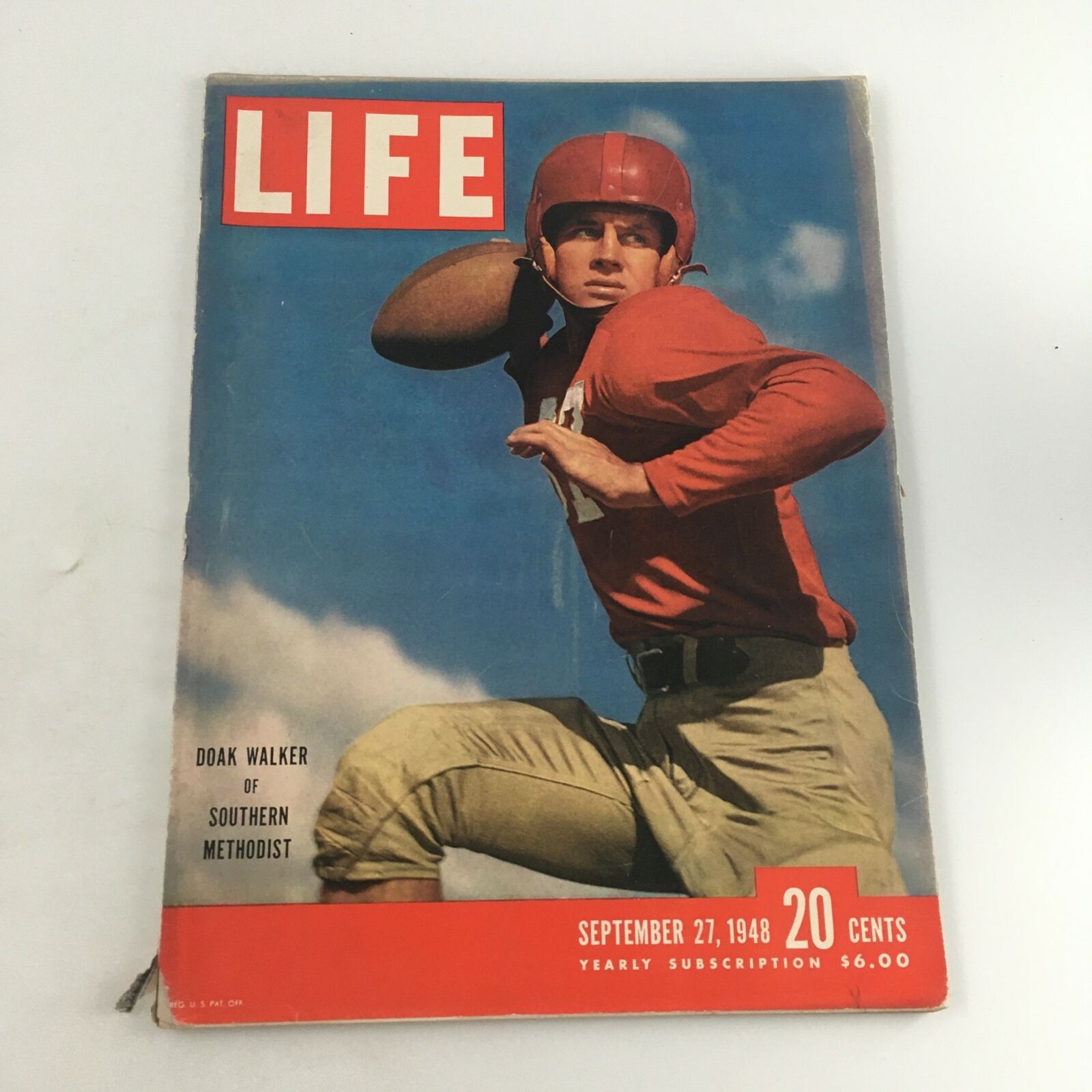 VTG Life Magazine September 27 1948 Doak Walker of the NFL Detroit Lions