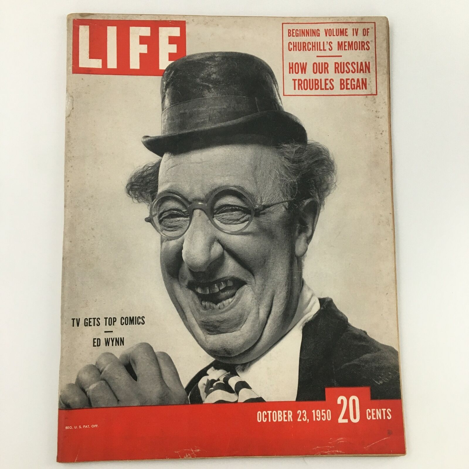 VTG Life Magazine October 23 1950 Ed Wynn, Winston Churchill Memoirs, Newsstand