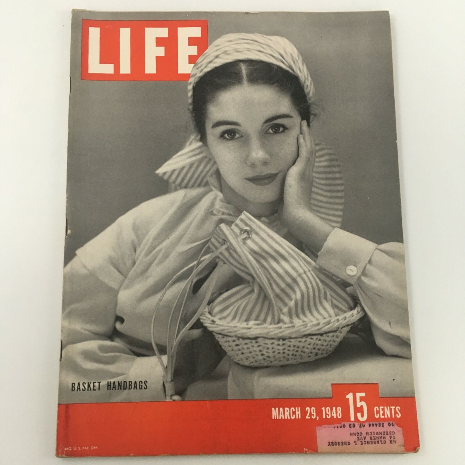 VTG Life Magazine March 29 1948 German Art of Basket Handbags Feature