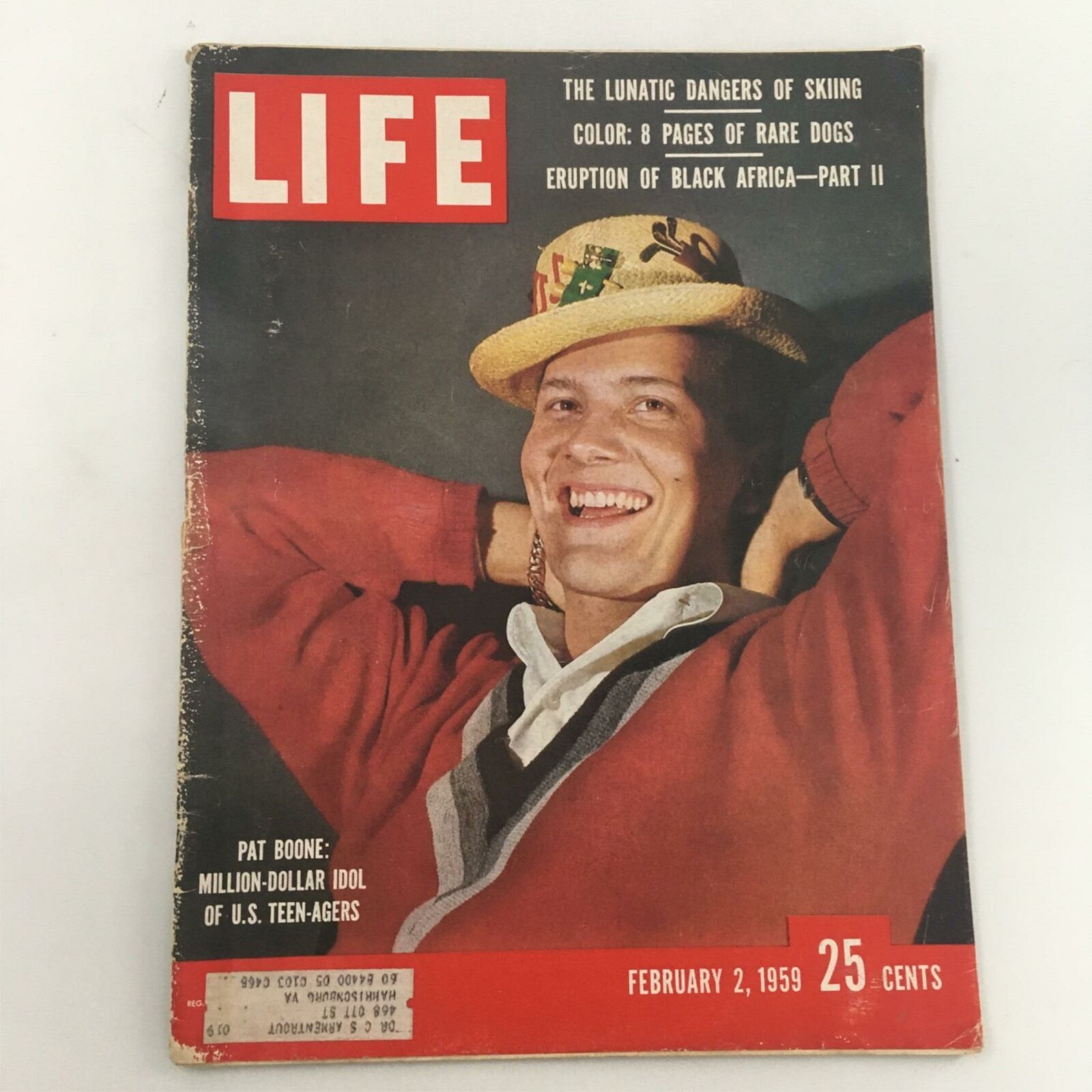 VTG Life Magazine February 2, 1959 Pat Boone: Million-Dollar Idol of US Teen-Age