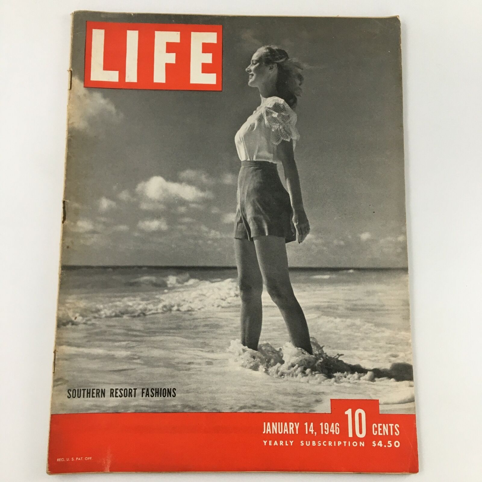 VTG Life Magazine January 14 1946 William Benton, Southern Resort Newsstand