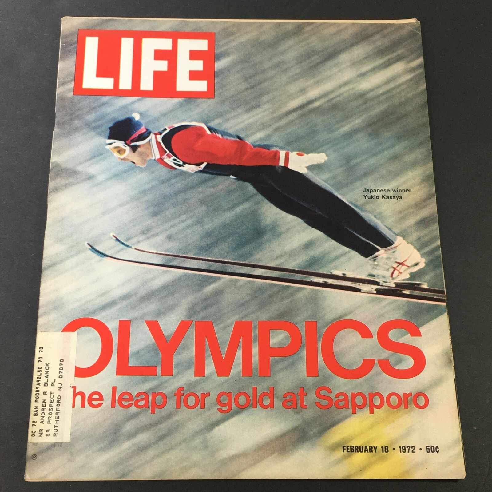 VTG Life Magazine February 18 1972 - Japanese Olympics Winner Yukio Kasaya