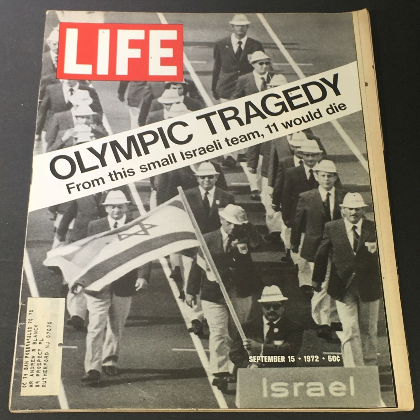 VTG Life Magazine September 15 1972 - Small Israeli Team's Olympic Tragedy