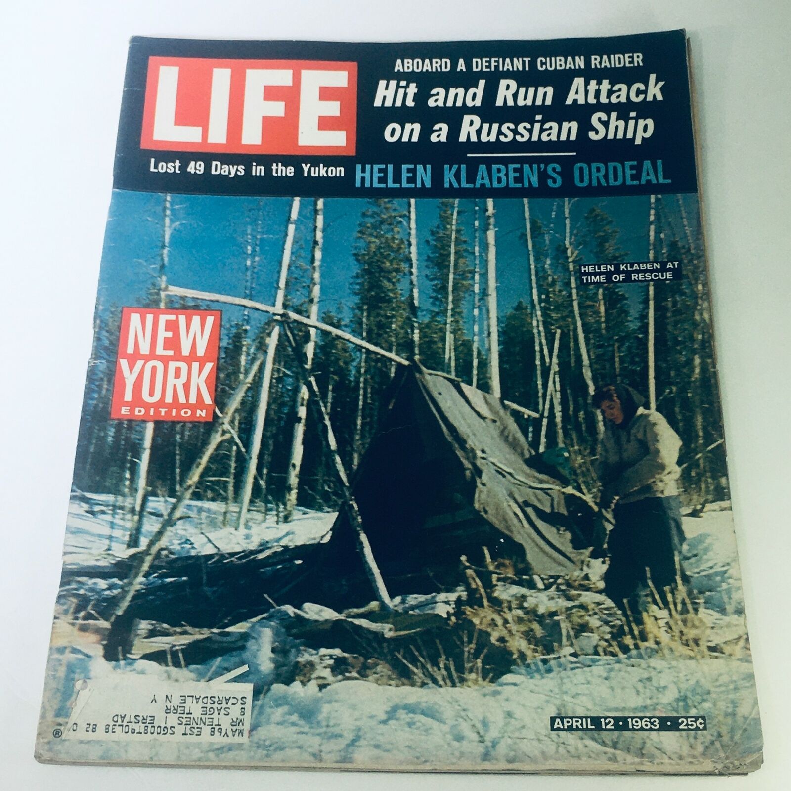 VTG Life Magazine April 12 1963 - Helen Klaben at Time of Rescue and Ordeal