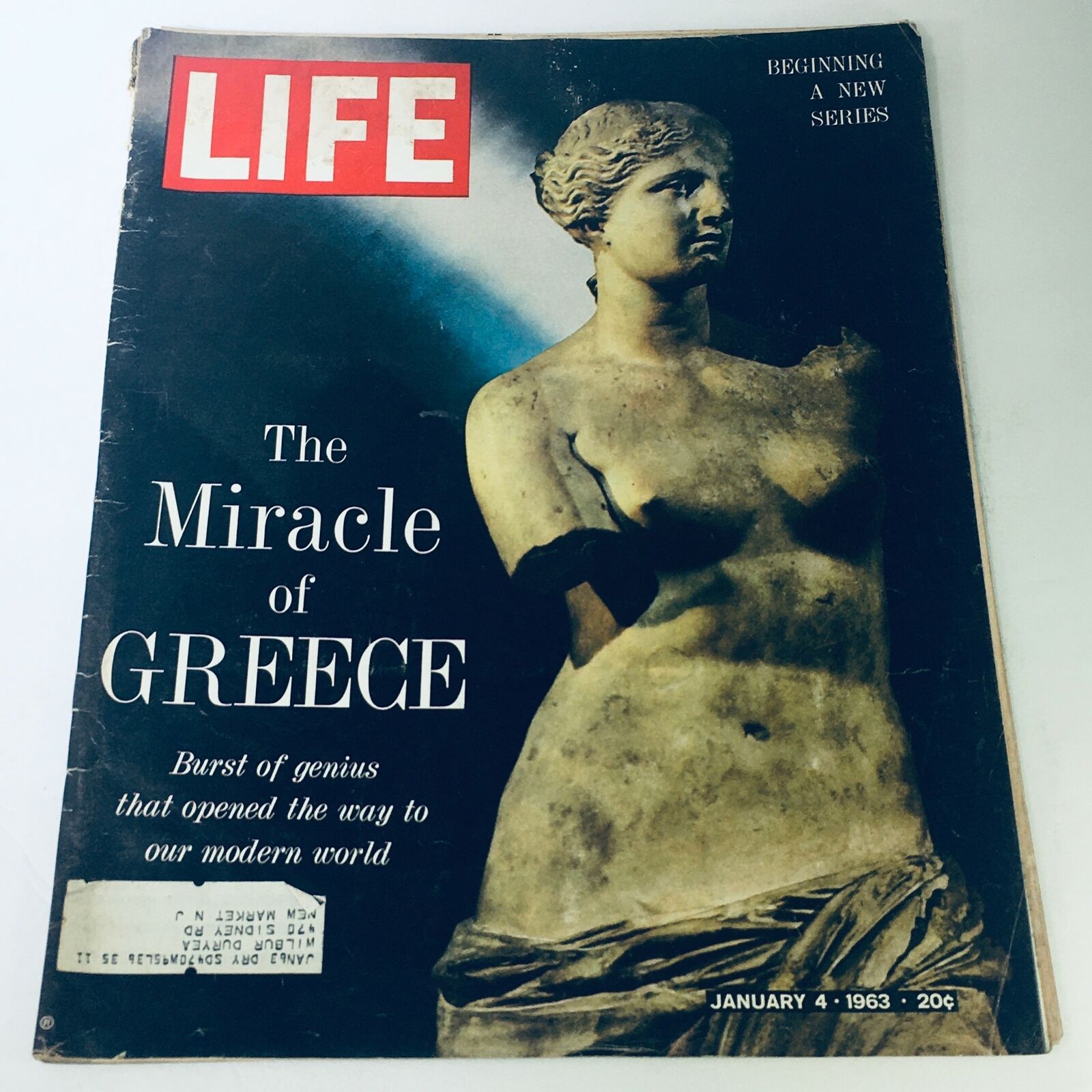 VTG Life Magazine January 4 1963 - Beginning A New Series The Miracle of Greece