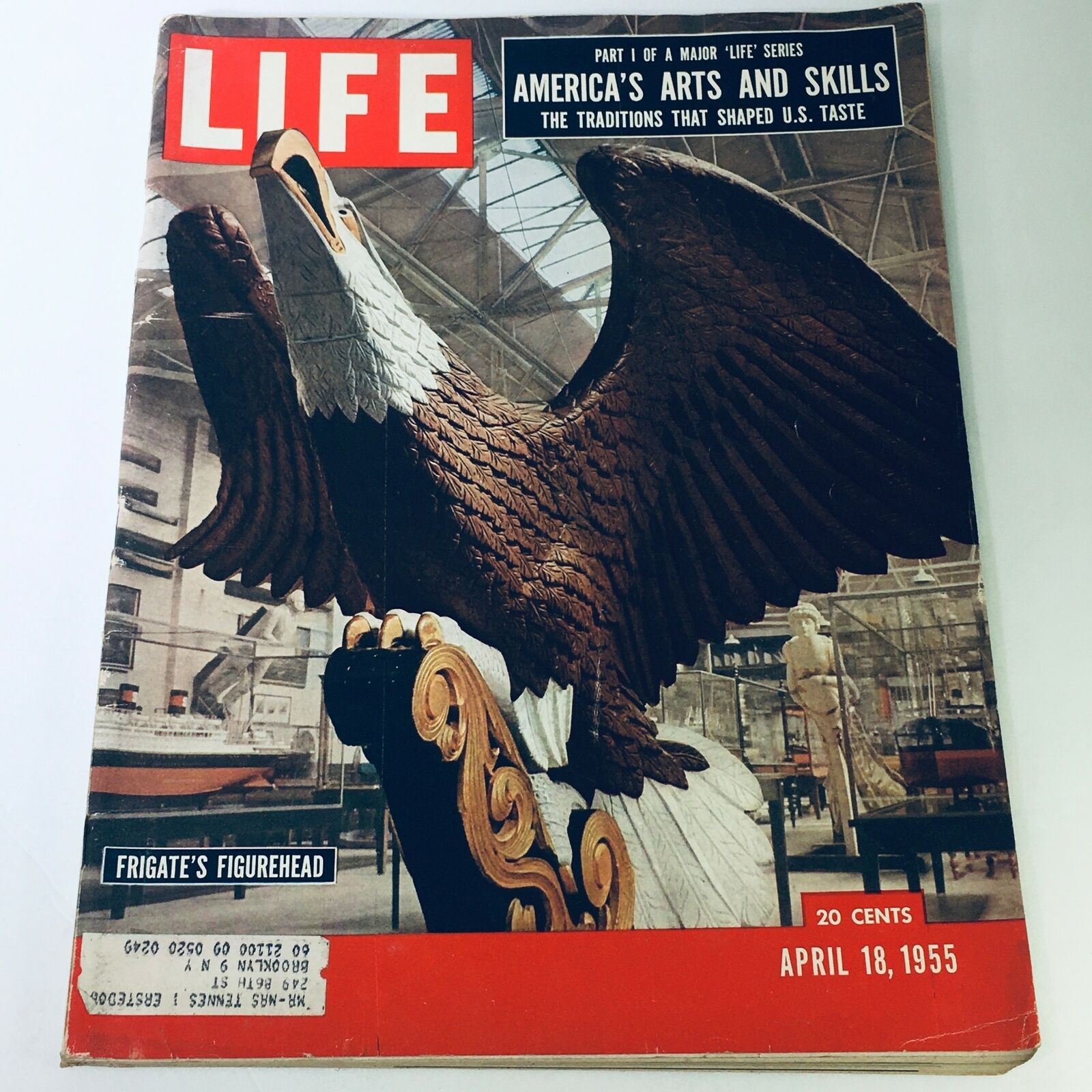 VTG Life Magazine April 18 1955 - Frigate's Figurehead / The U.S. Traditions