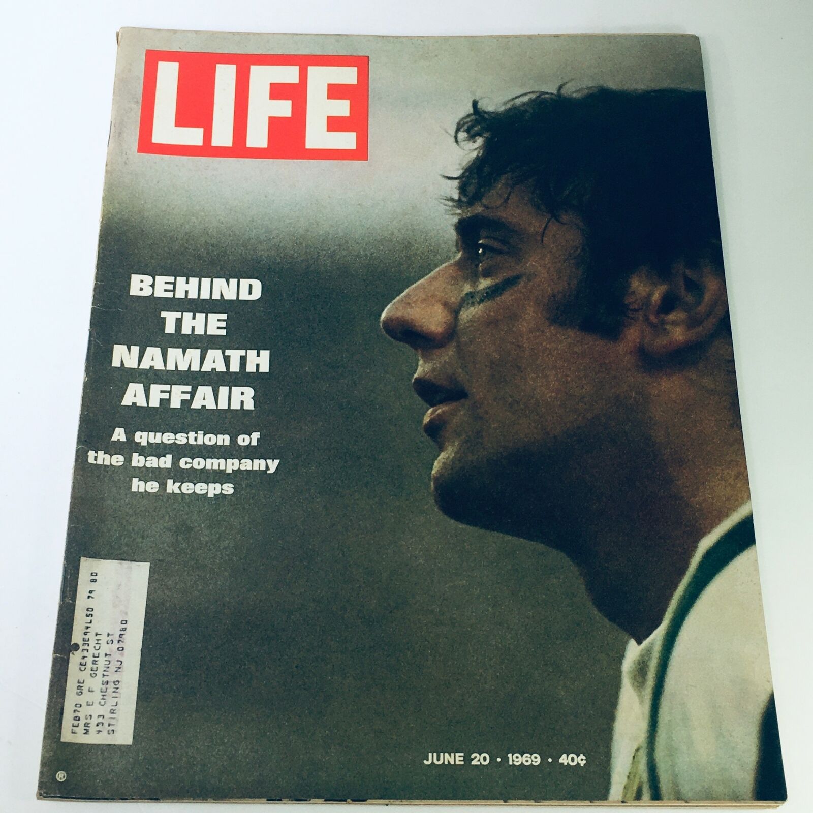 VTG Life Magazine June 20 1969 - Behind The Joe Namath Affair & The Bad Company