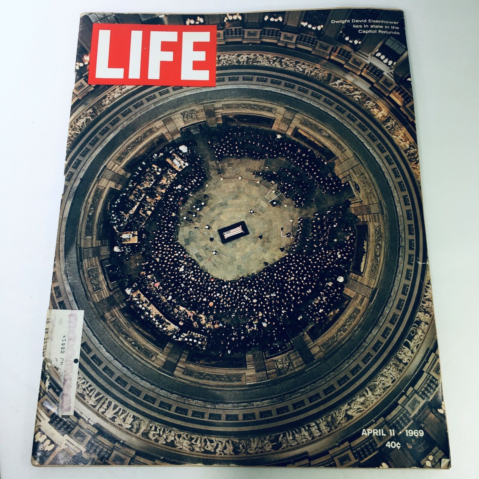 VTG Life Magazine April 11 1969 - Dwight David Eisenhower Wake, Capitol Rotunda