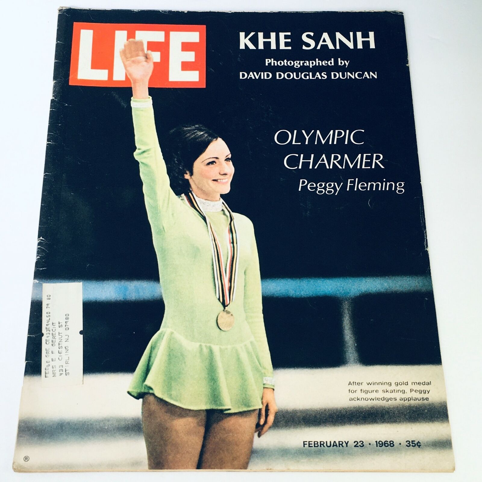 VTG Life Magazine February 23 1968 - Khe Sanh / Olympic Charmer Peggy Fleming