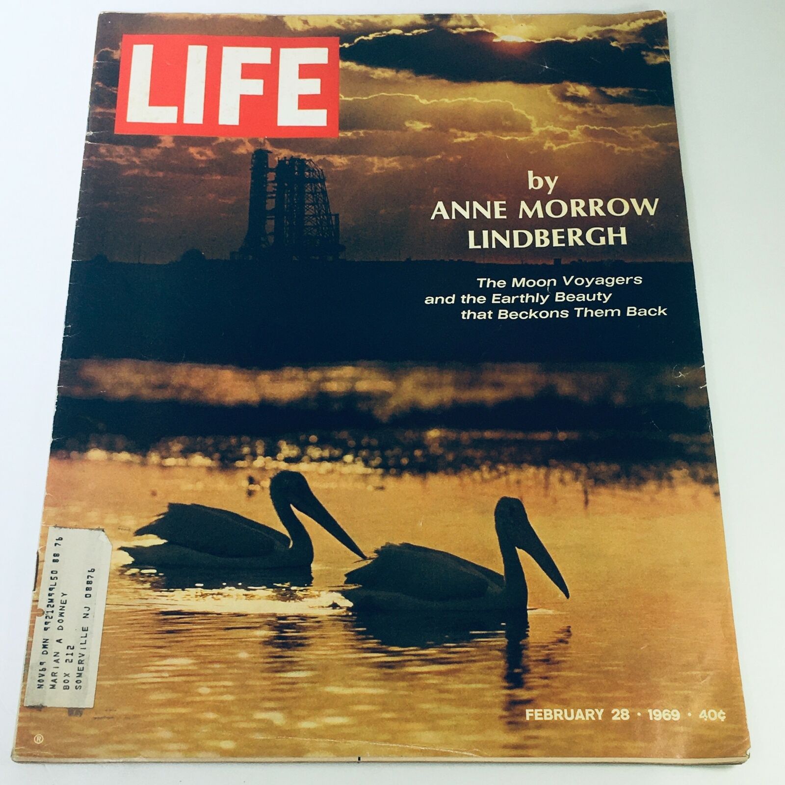 VTG Life Magazine February 28 1969 - The Moon Voyagers by Anne Morrow Lindbergh