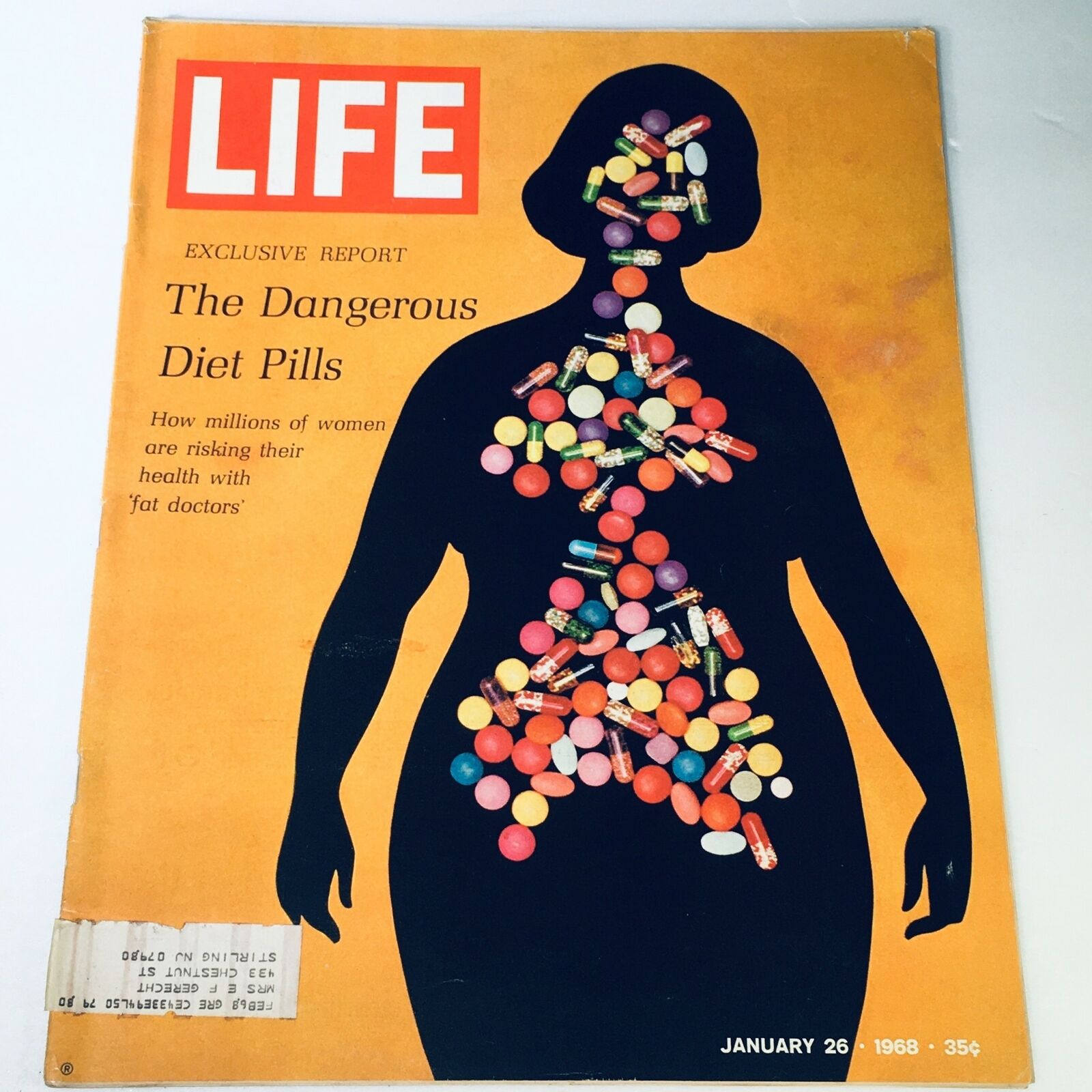 VTG Life Magazine January 26 1968 - Exclusive Report on The Dangerous Diet Pills