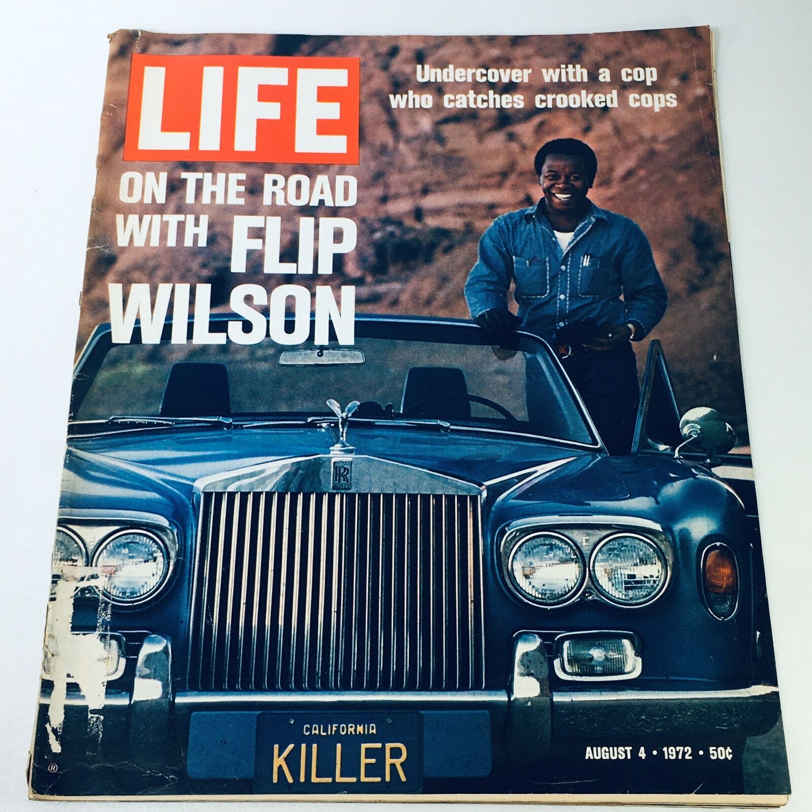 VTG Life Magazine August 4 1972 - On The Road With Undercover Cop Flip Wilson