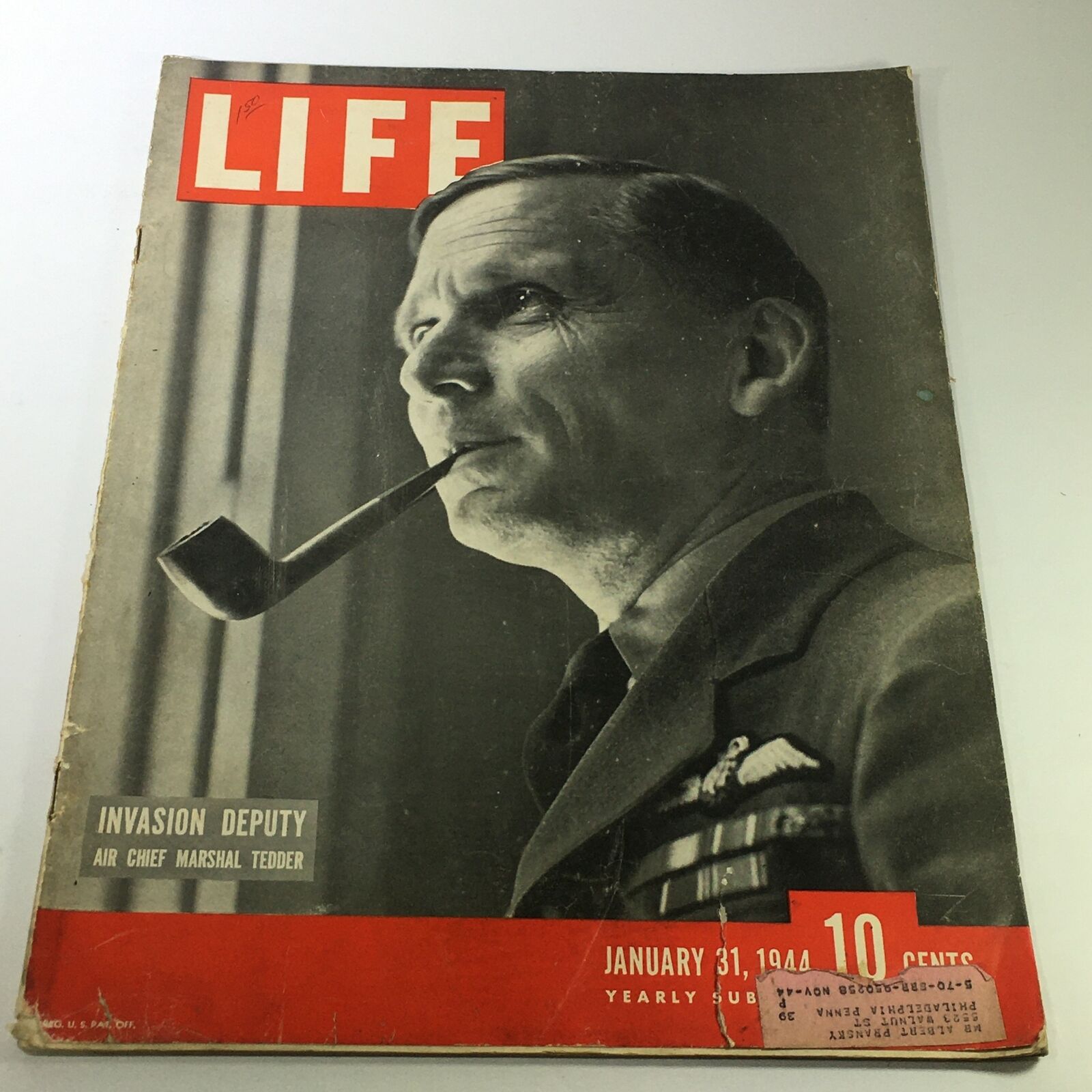 VTG Life Magazine January 31 1944 - Arthur Tedder, 1st Baron Tedder