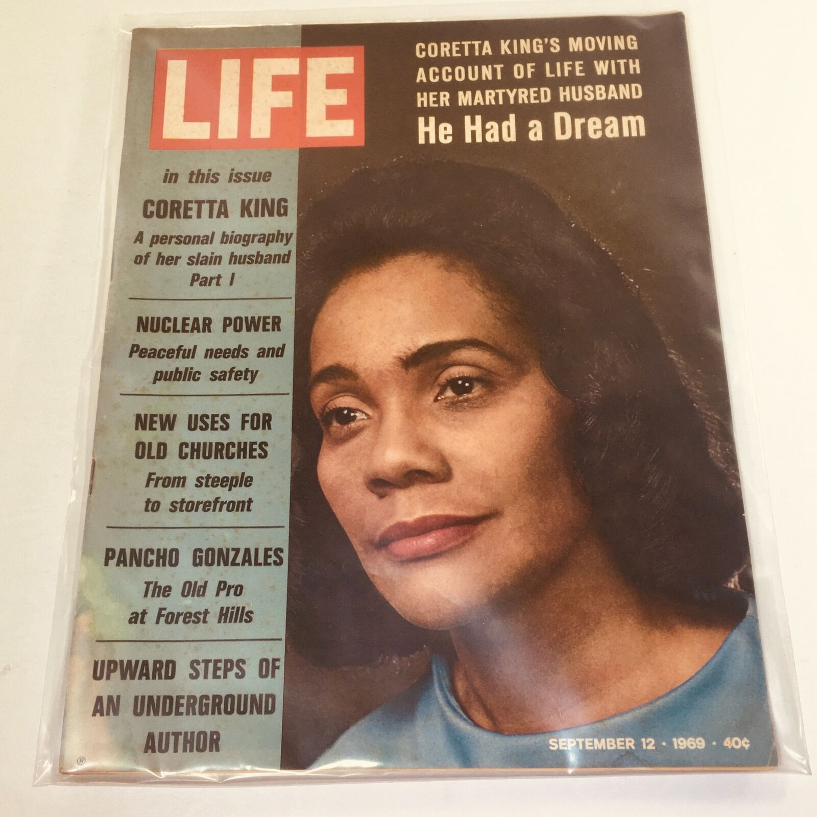 VTG Life Magazine: September 12 1969 - Coretta King: He Had A Dream & Biography